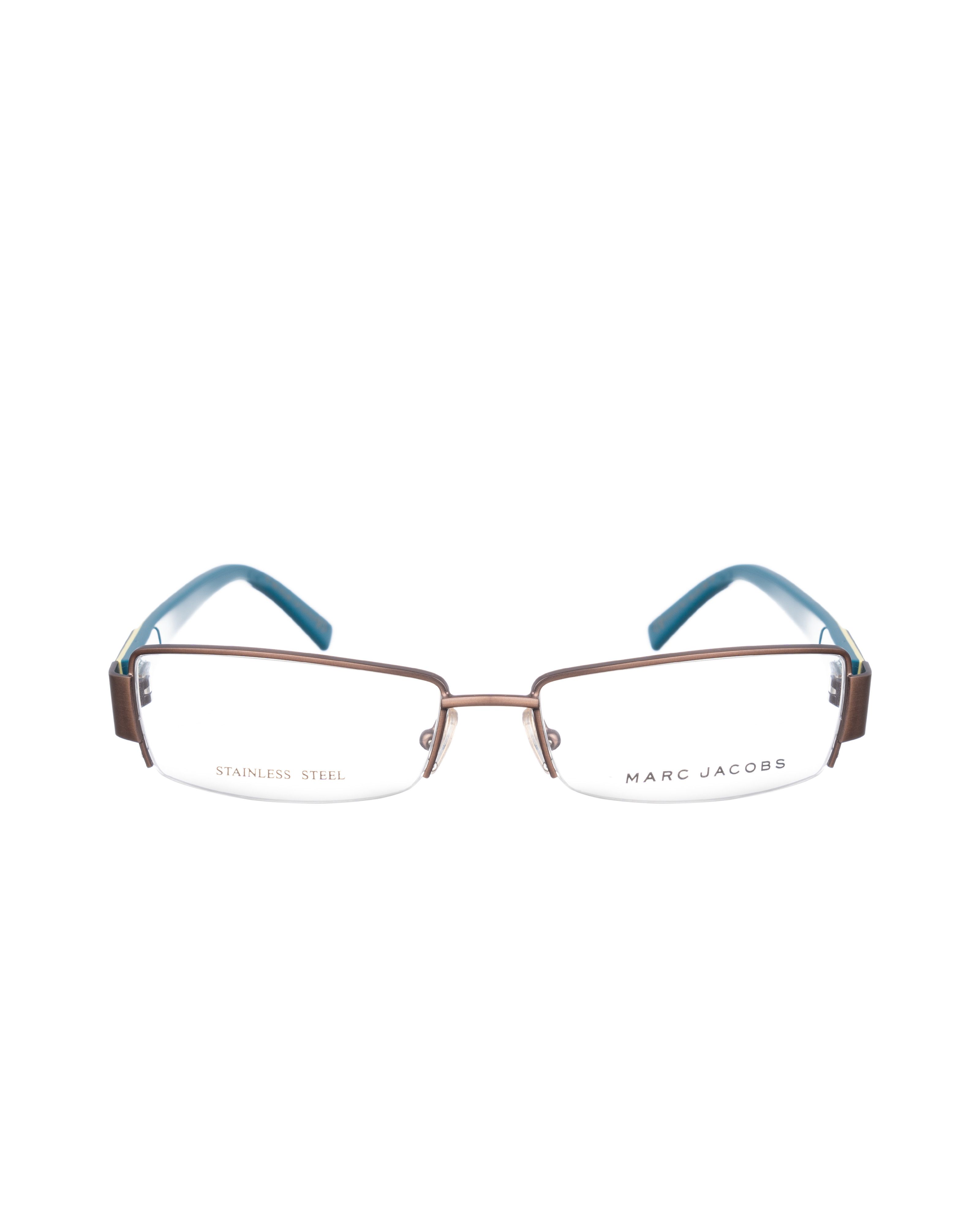 Marc Jacobs Marc Jacobs 00s Green and Light Lime Half Rim Glasses Size ONE SIZE - 1 Thumbnail