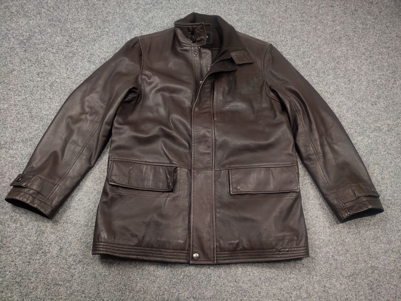 Hugo Boss Hugo Boss Italian lamb nappa Leather Brown Classic Jacket Size US M / EU 48-50 / 2 - 3 Thumbnail