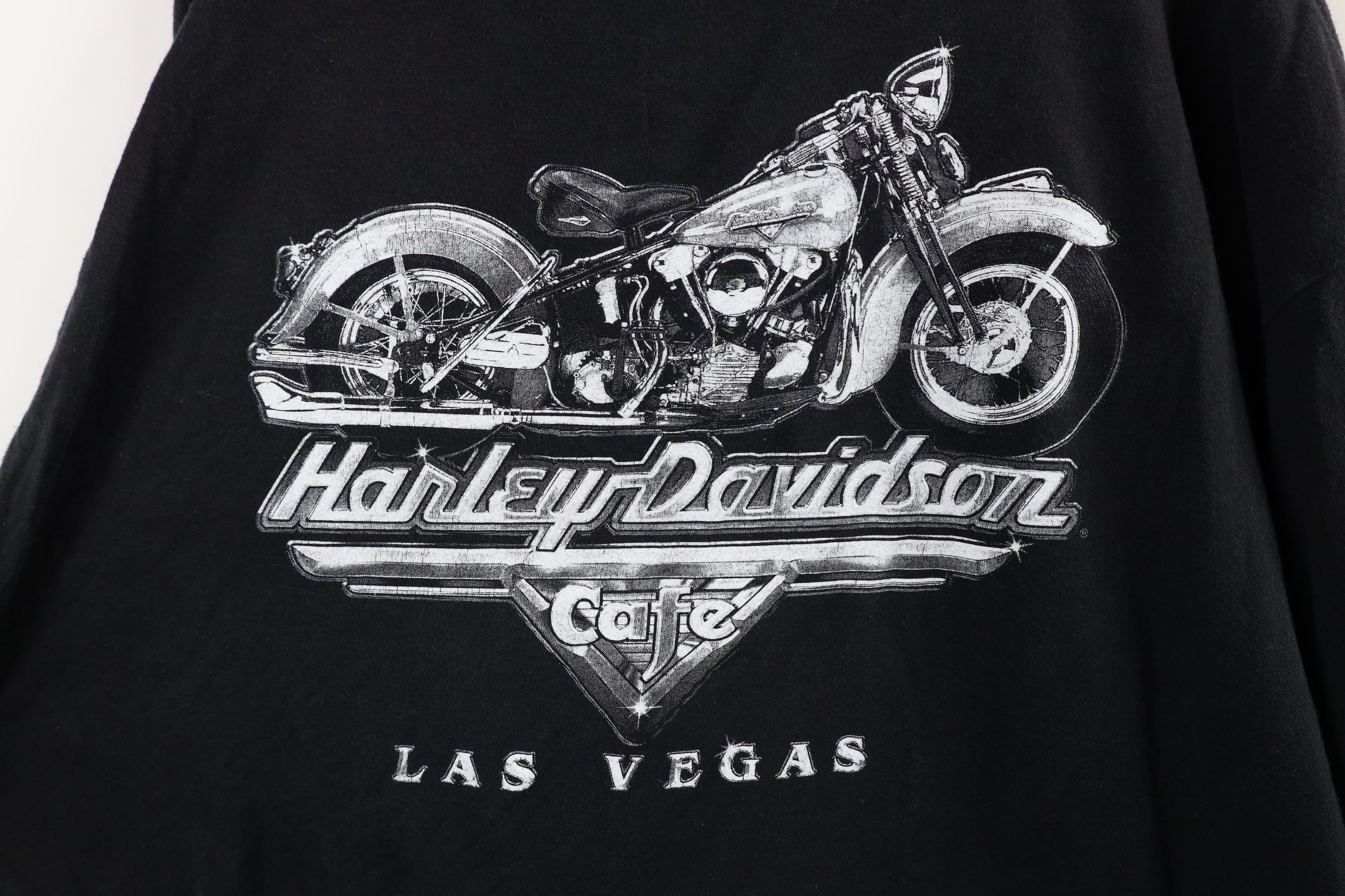 Harley Davidson × Vintage Vintage Y2K Harley Davidson Cafe Eagle Las Vegas T-Shirt Size US XL / EU 56 / 4 - 10 Thumbnail