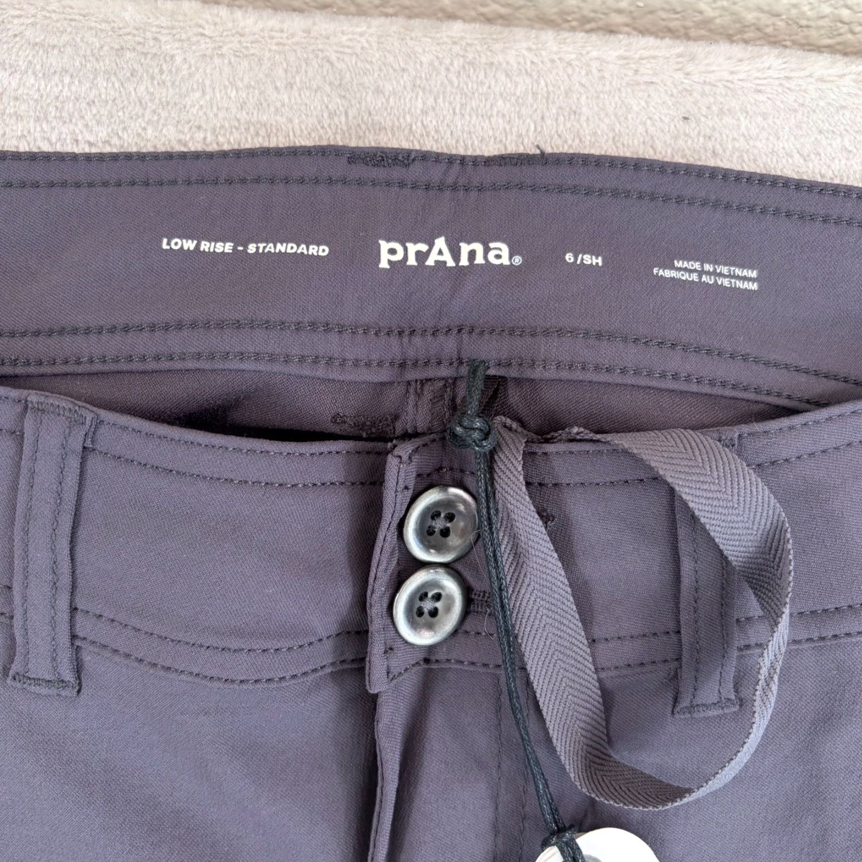Prana prAna Halle Pants Women 6 Straight Nylon Stretch Hiking Outdoor NWT Coal Gray Pants Athletic Outdoor Women 6 Size 28" / US 6 / IT 42 - 2 Thumbnail
