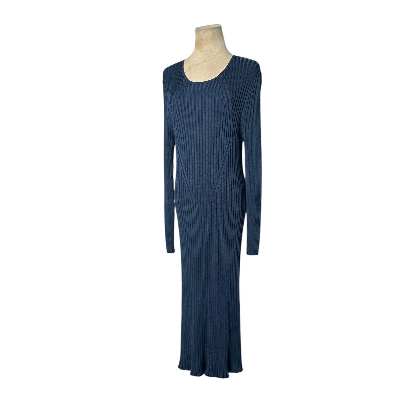 H&M H&M stale blue knit long sleeves midi sweater dress size XL Size XL / US 12-14 / IT 48-50 - 9 Thumbnail