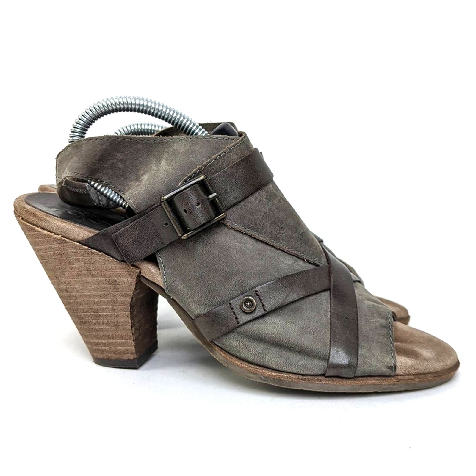 Designer OTBT Delhi Slingback Leather Pump Sandals- 8 Size US 8 / IT 38 - 2 Thumbnail