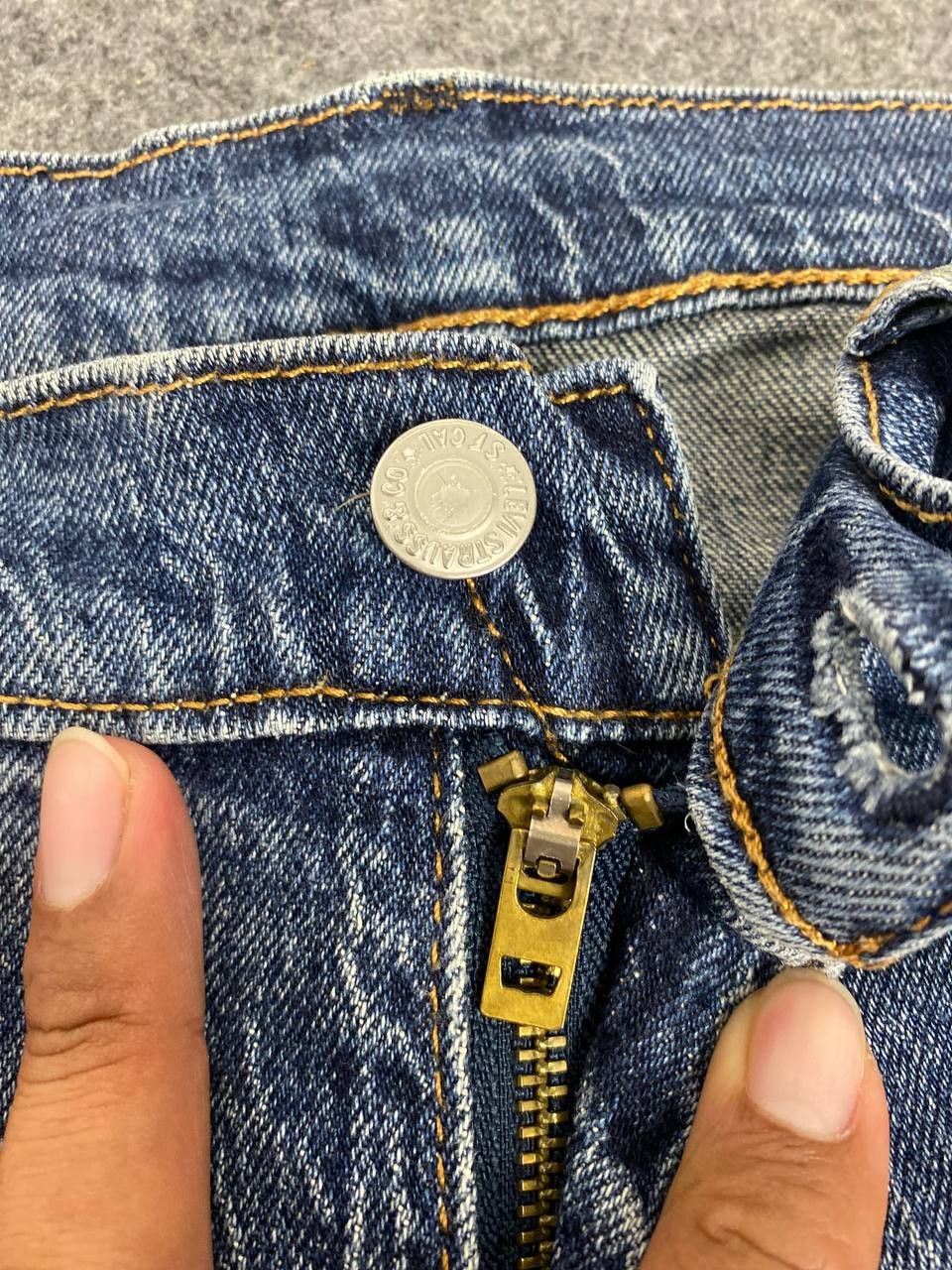 Levi's levis 511 premium big E distressed denim Size US 33 - 11 Thumbnail