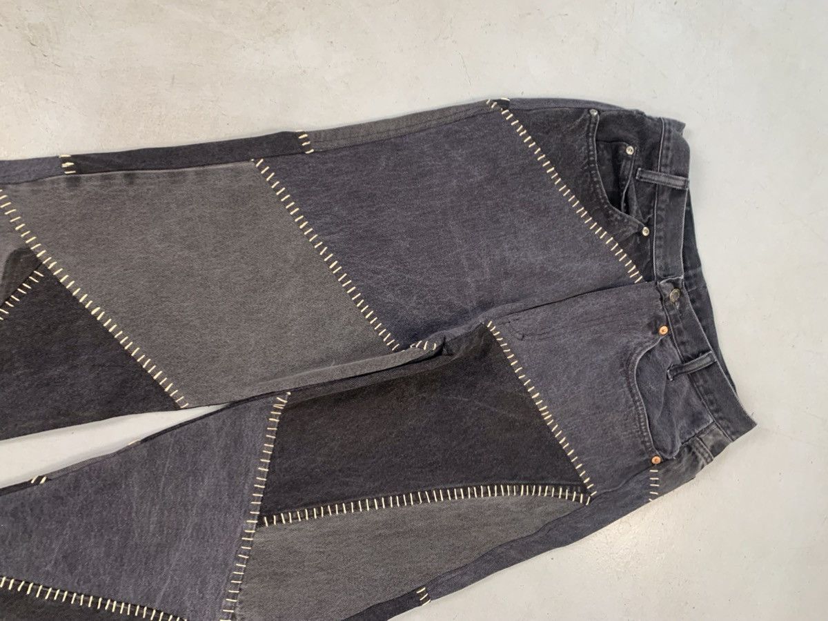Levi's upcycled levis hand stitch printed baggy fit denim Size US 30 / EU 46 - 8 Thumbnail