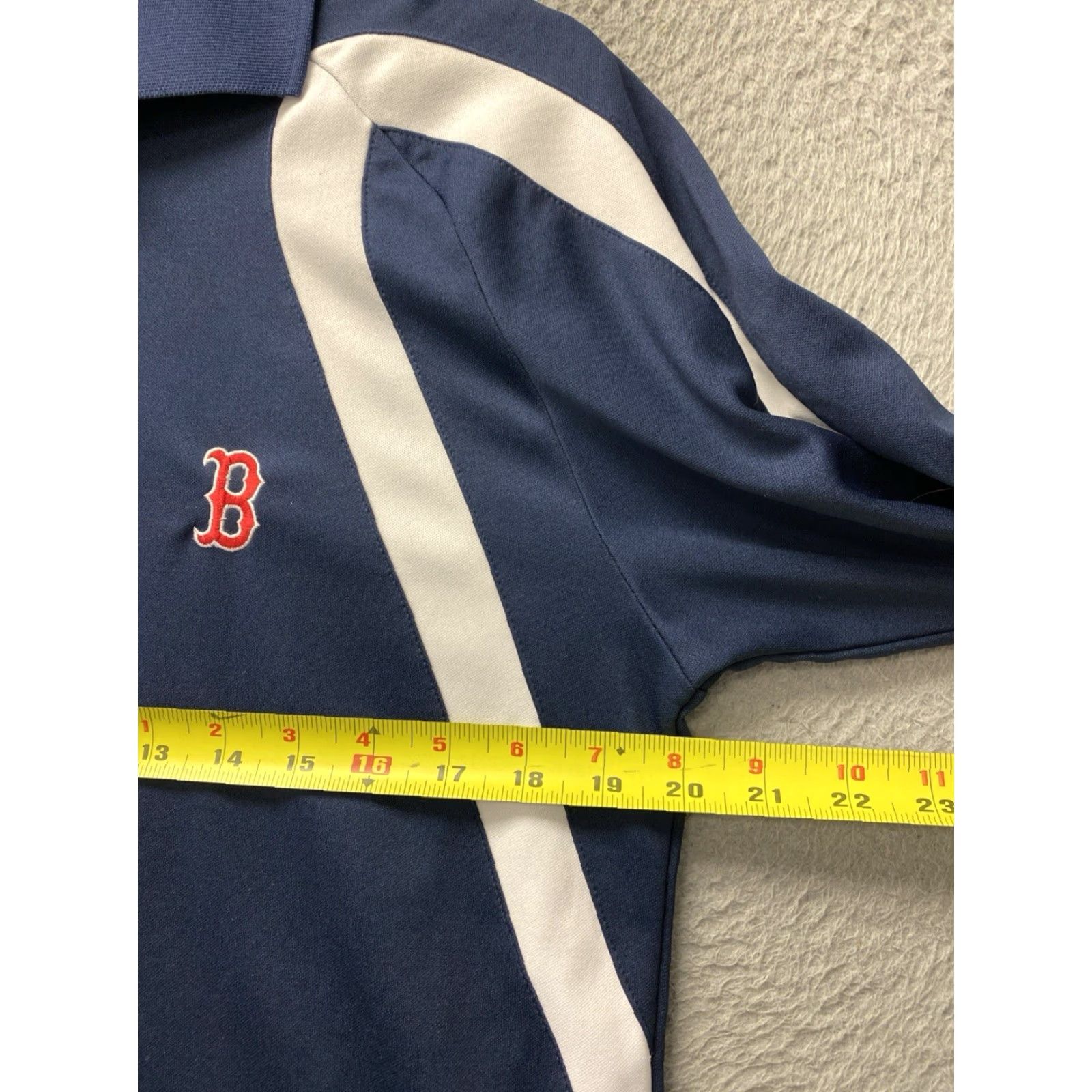 MLB Antigua MLB Boston Red Sox Polo Mens M Navy Blue Embroidered Logo Short Sleeve Sports Size US M / EU 48-50 / 2 - 4 Thumbnail