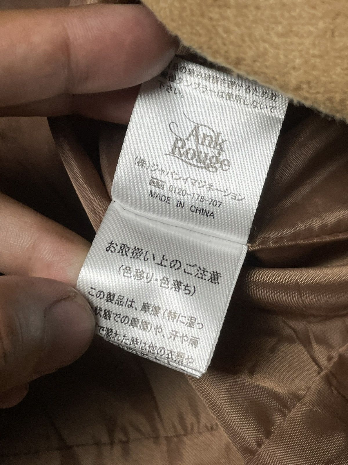 Japanese Brand ANK Rouge Brand Fur Collar Ribbon Doll Coat (68) Size M / US 6-8 / IT 42-44 - 11 Thumbnail