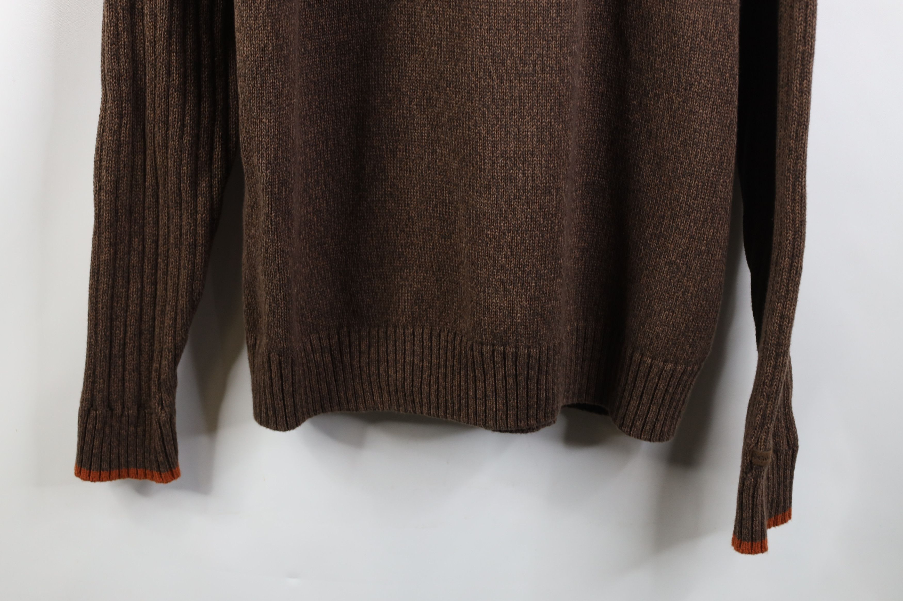 Columbia Vintage Columbia Heavy Ribbed Knit 1/4 Half Zip Sweater Size US L / EU 52-54 / 3 - 3 Thumbnail