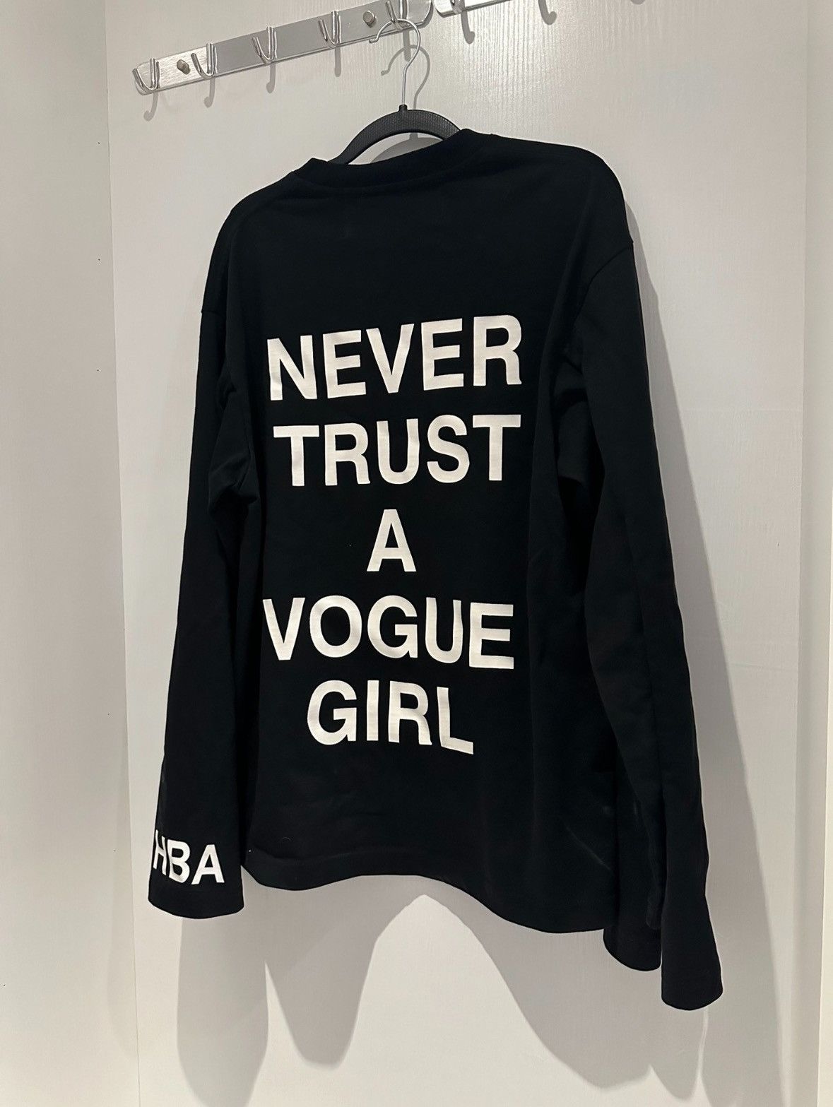 Hood by air never trust a vogue girl long sleeve