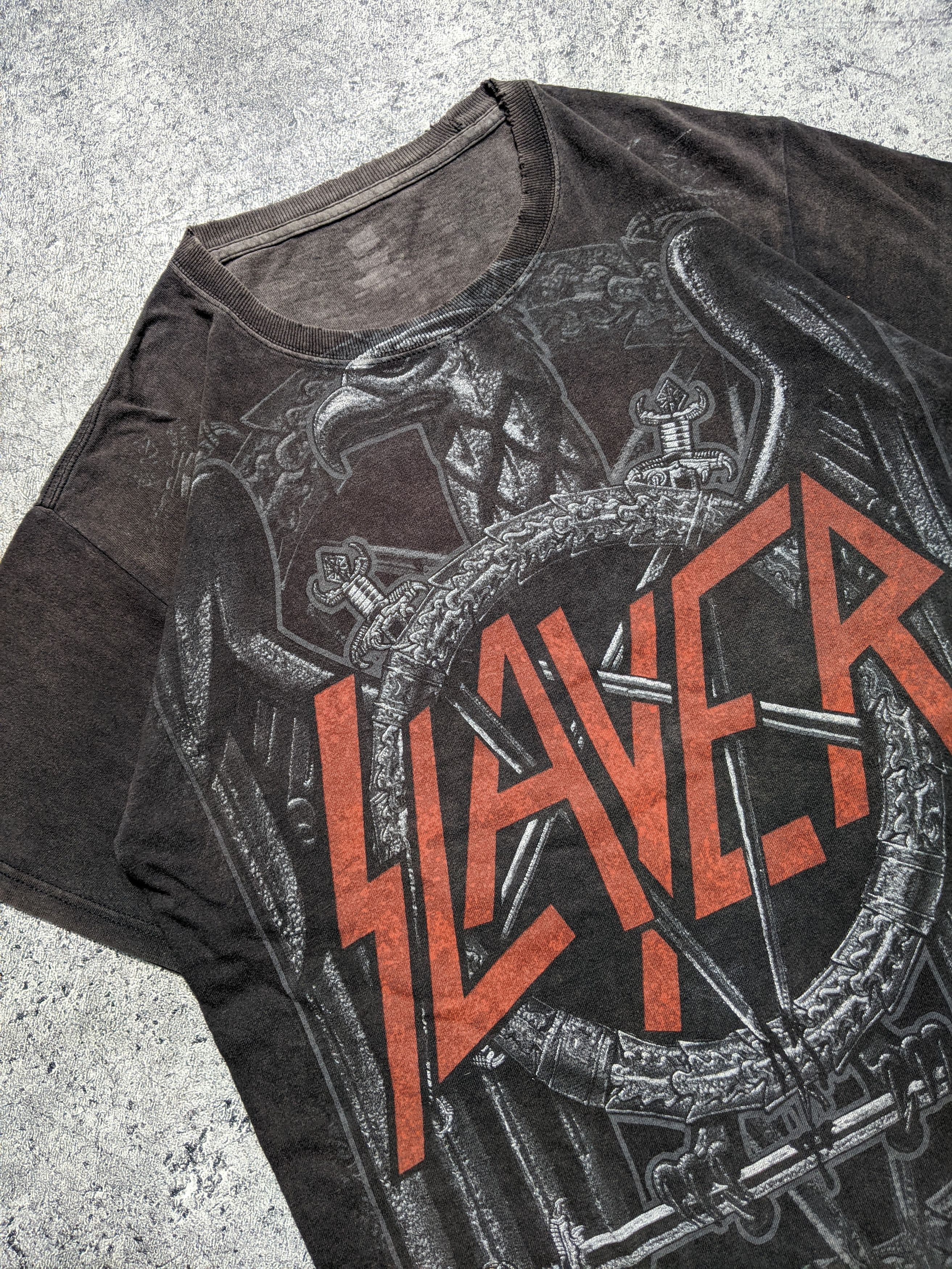 Band Tees Vintage Slayer World Painted Blood All Over Print T-shirt Size US M / EU 48-50 / 2 - 6 Thumbnail