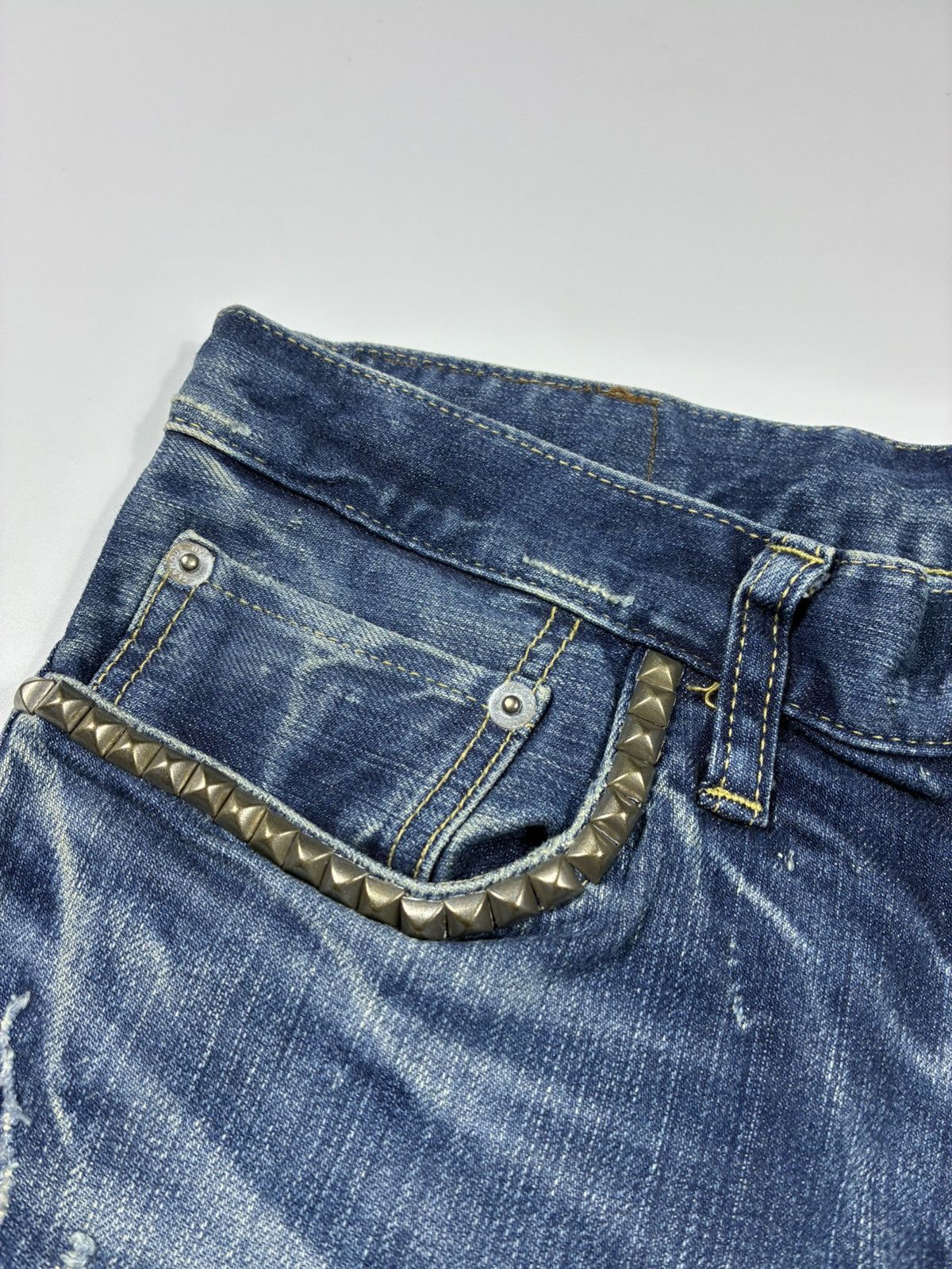 Hysteric Glamour Hysteric Glamour Studded Denim Pants Size 30" / US 8 / IT 44 - 3 Thumbnail