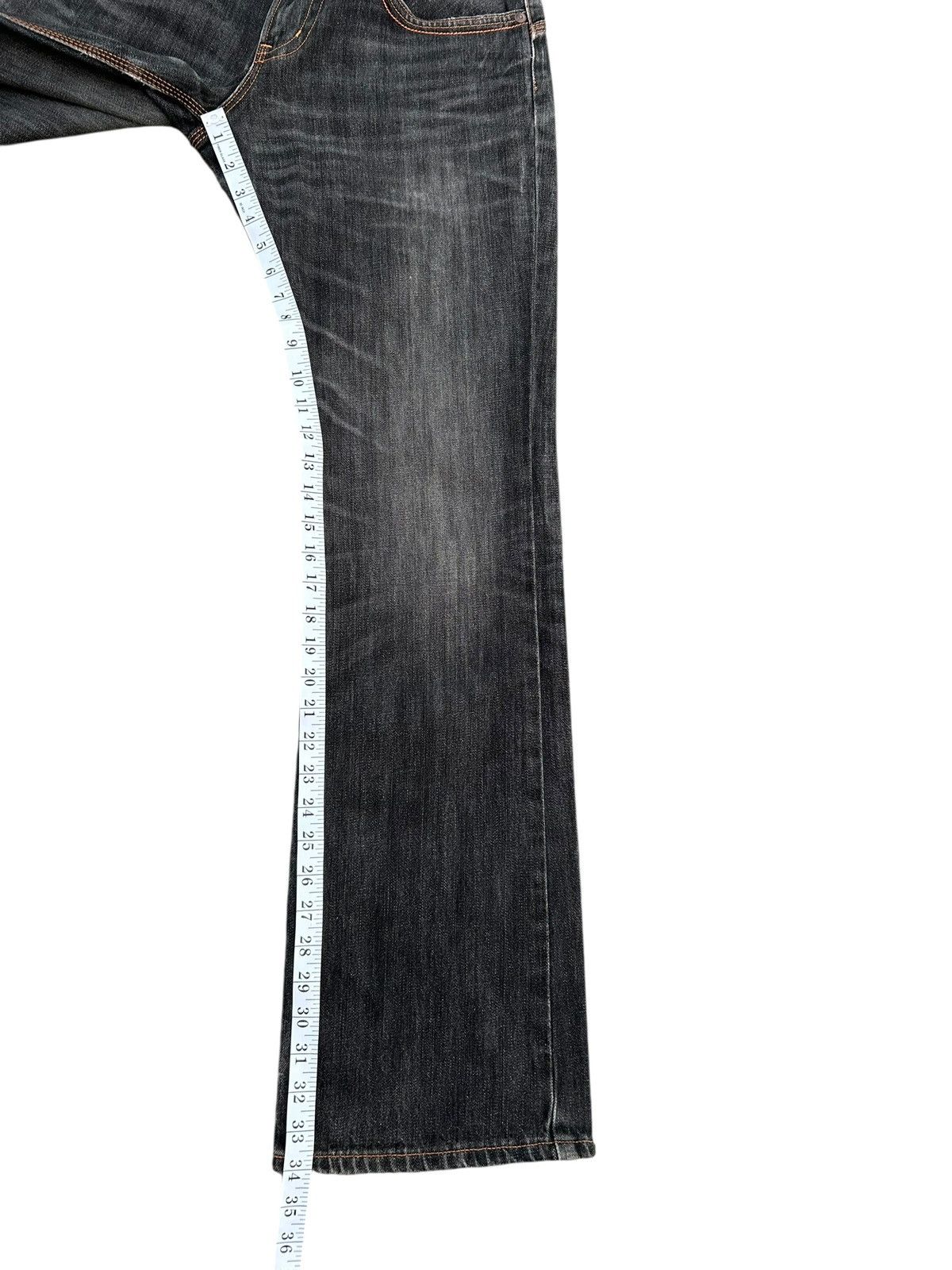 Kapital Flare Vintage Edwin Buckle Back Distressed Denim Jeans Size US 31 - 20 Thumbnail