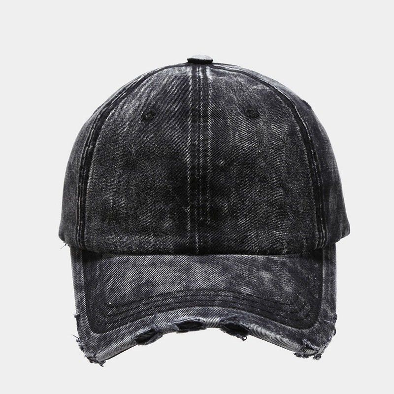 Designer Damaged Washed Baseball Cap Size ONE SIZE - 1 Thumbnail
