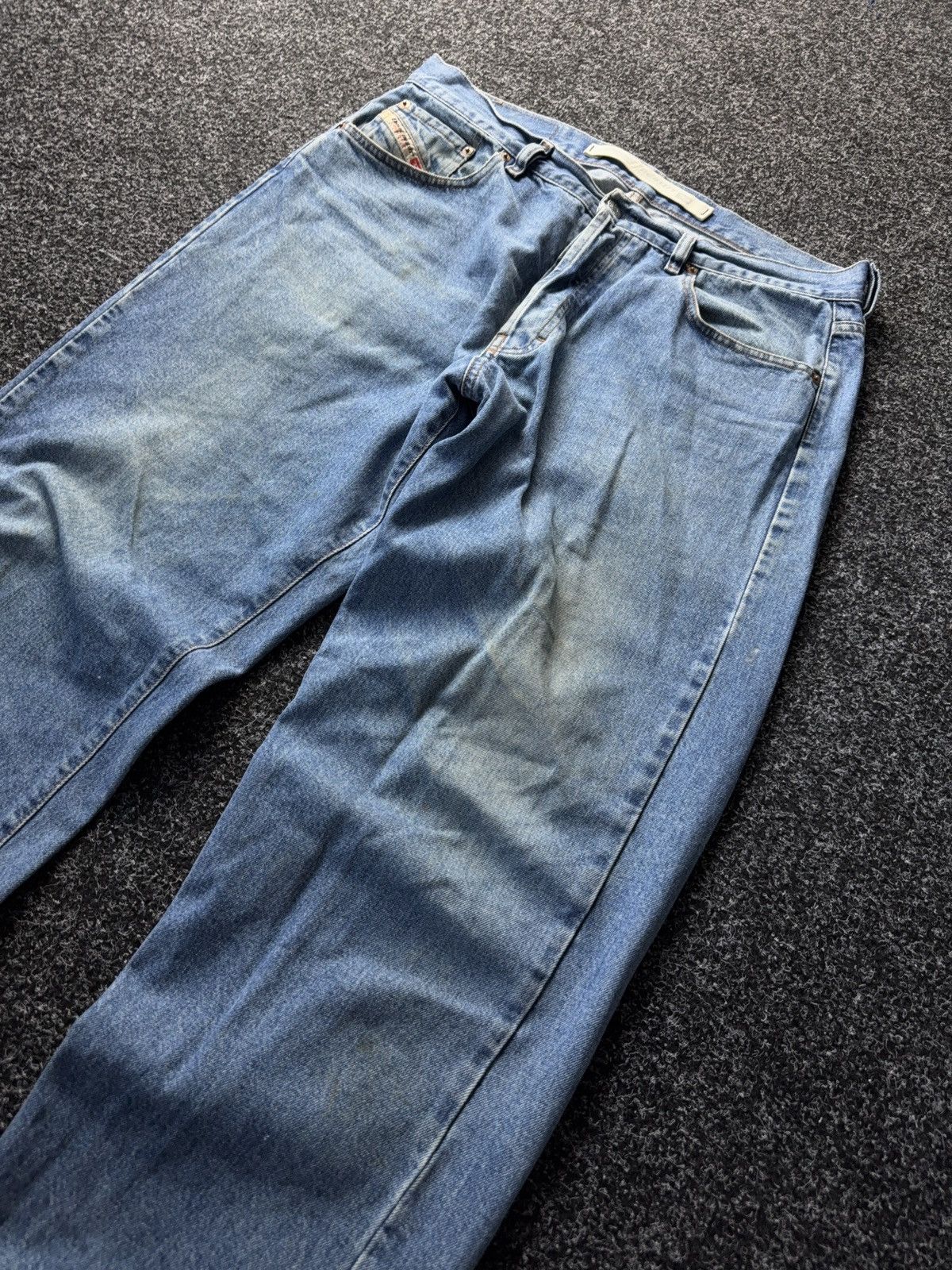 Diesel Vintage 90s Dirty Distressed Diesel Industry Italy Jeans W38 Size US 38 / EU 54 - 6 Thumbnail