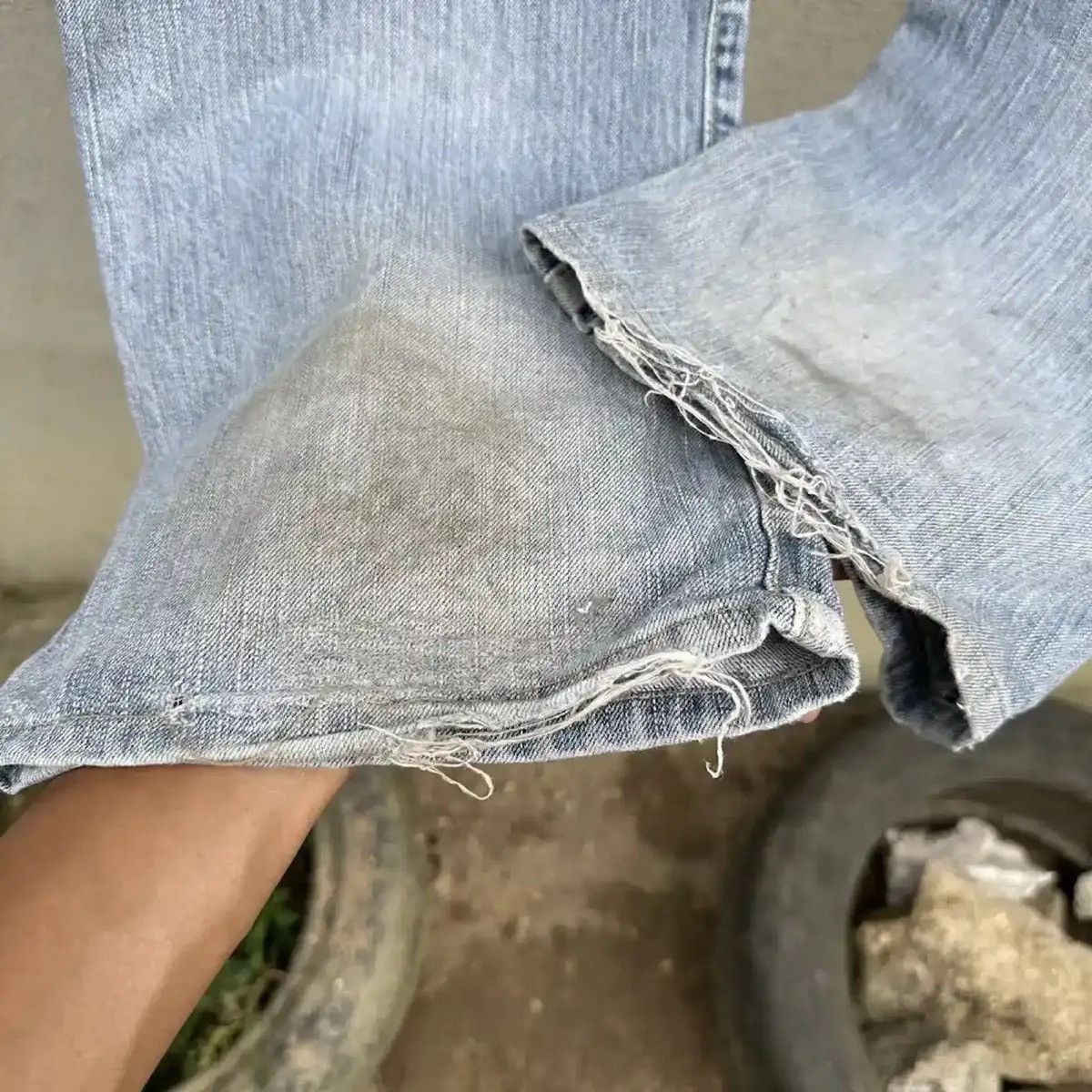 Self Edge RUSTY DIRTY DISTRESSED DENIM REDLINE JEAN FADED SELVEDGE W34 Size US 34 / EU 50 - 16 Thumbnail