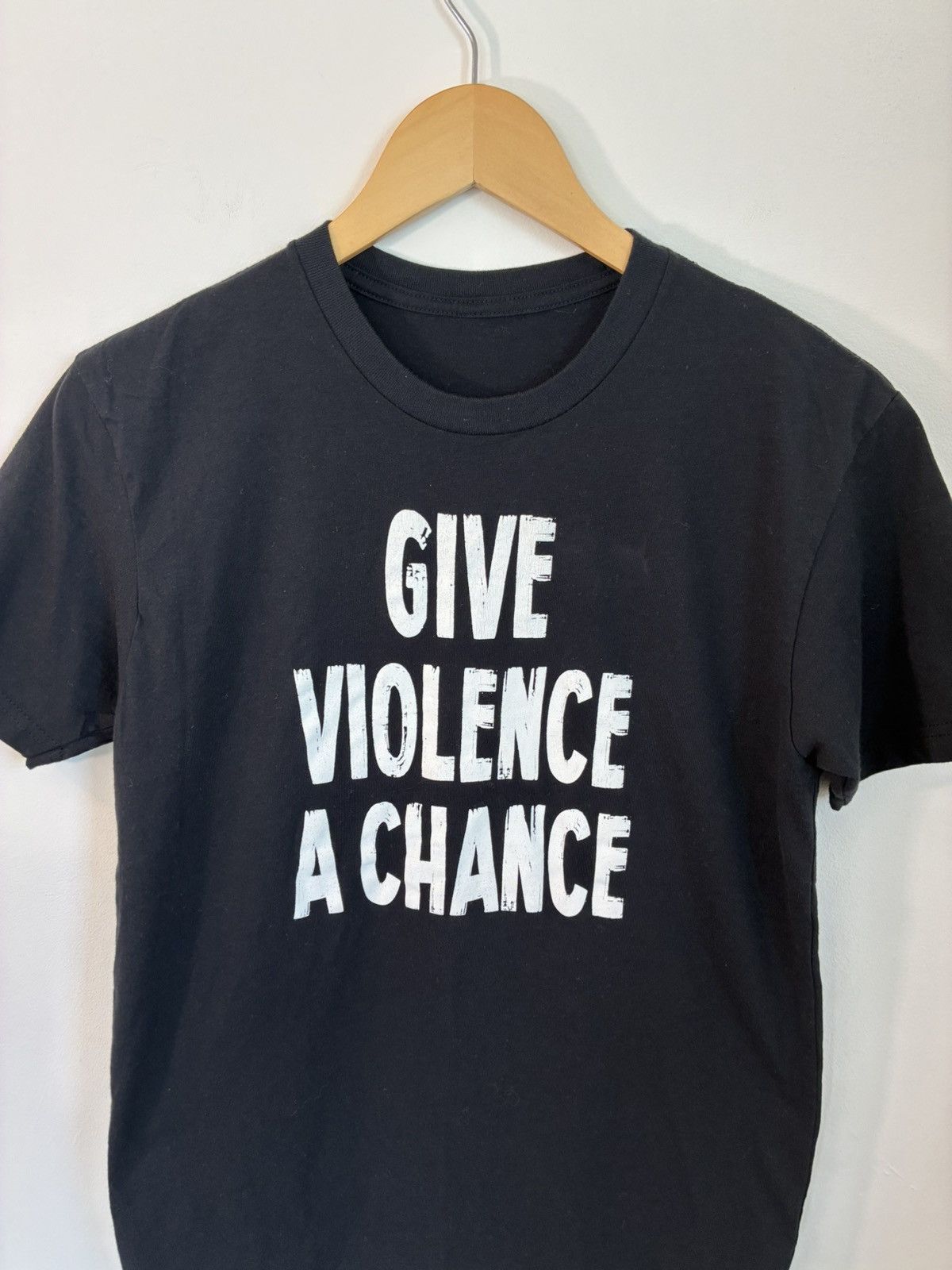 Vintage Give Violence A Chance Distressed Tee Size US L / EU 52-54 / 3 - 2 Thumbnail