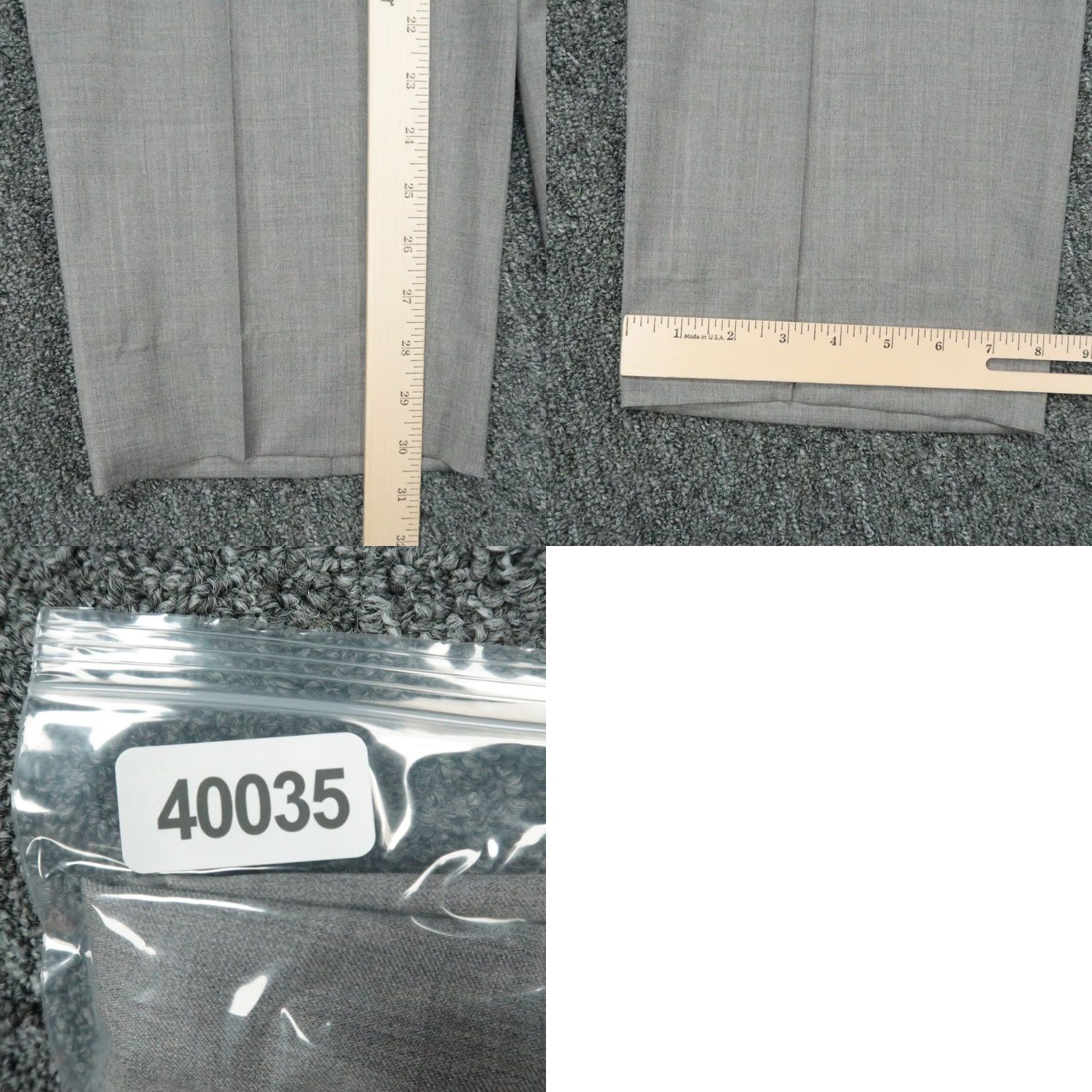 Peter Millar Peter Millar Wool Dress Pants Mens 40x31 Gray Flat Front Stretch Trousers Size US 40 / EU 56 - 9 Thumbnail