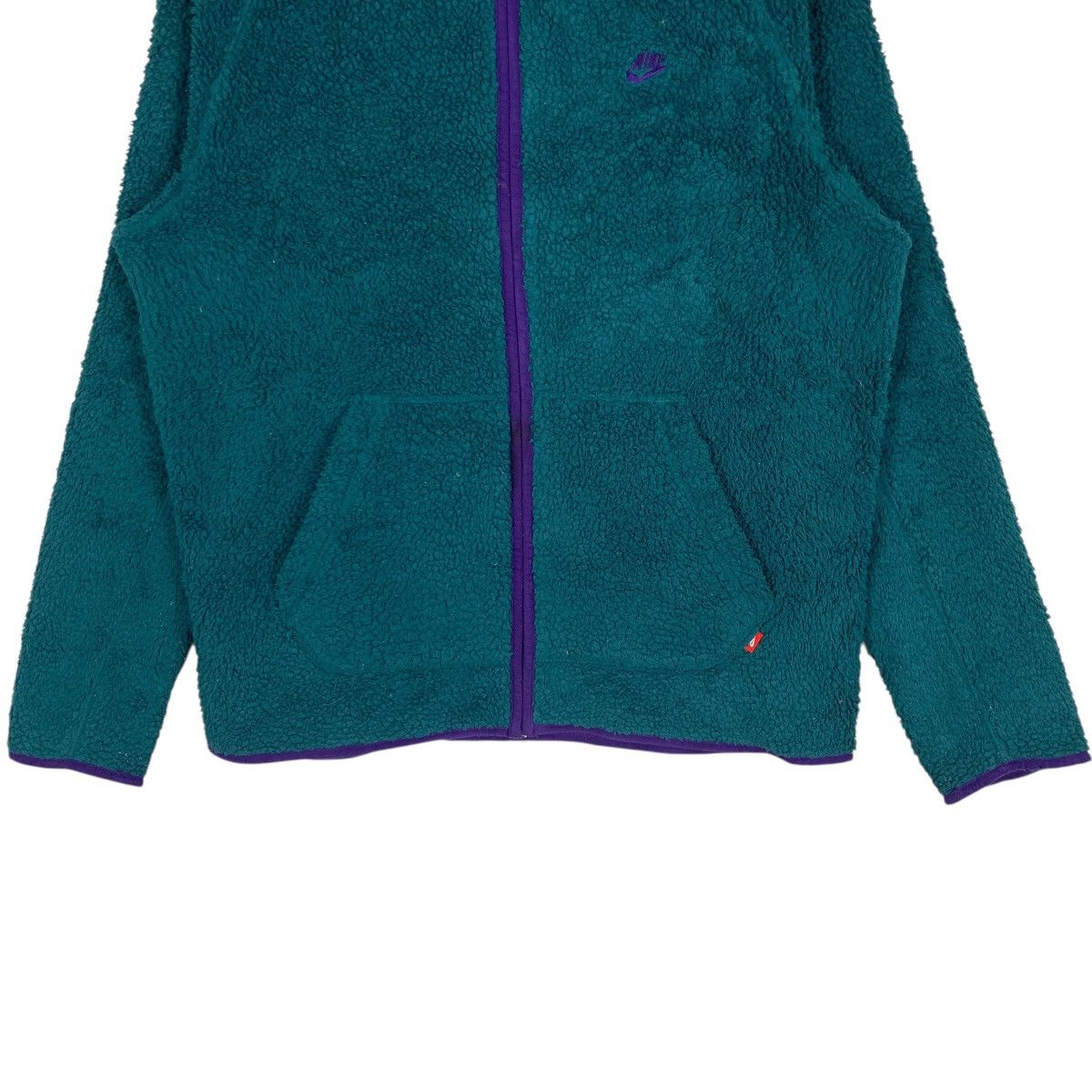 Nike Vintage Nike Sportwear Fleece Jacket Green Outdoor Jacket Size US M / EU 48-50 / 2 - 6 Thumbnail
