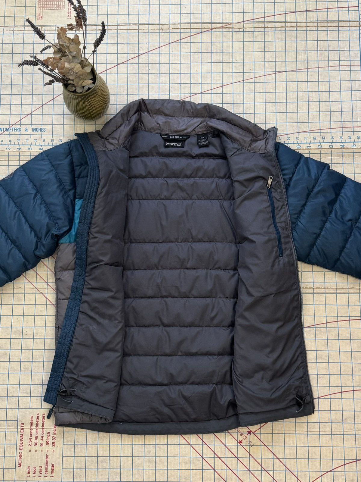 Marmot Marmot 600 Fill Full Zip Puffer Jacket Blue Mens Size Medium Size US M / EU 48-50 / 2 - 12 Thumbnail