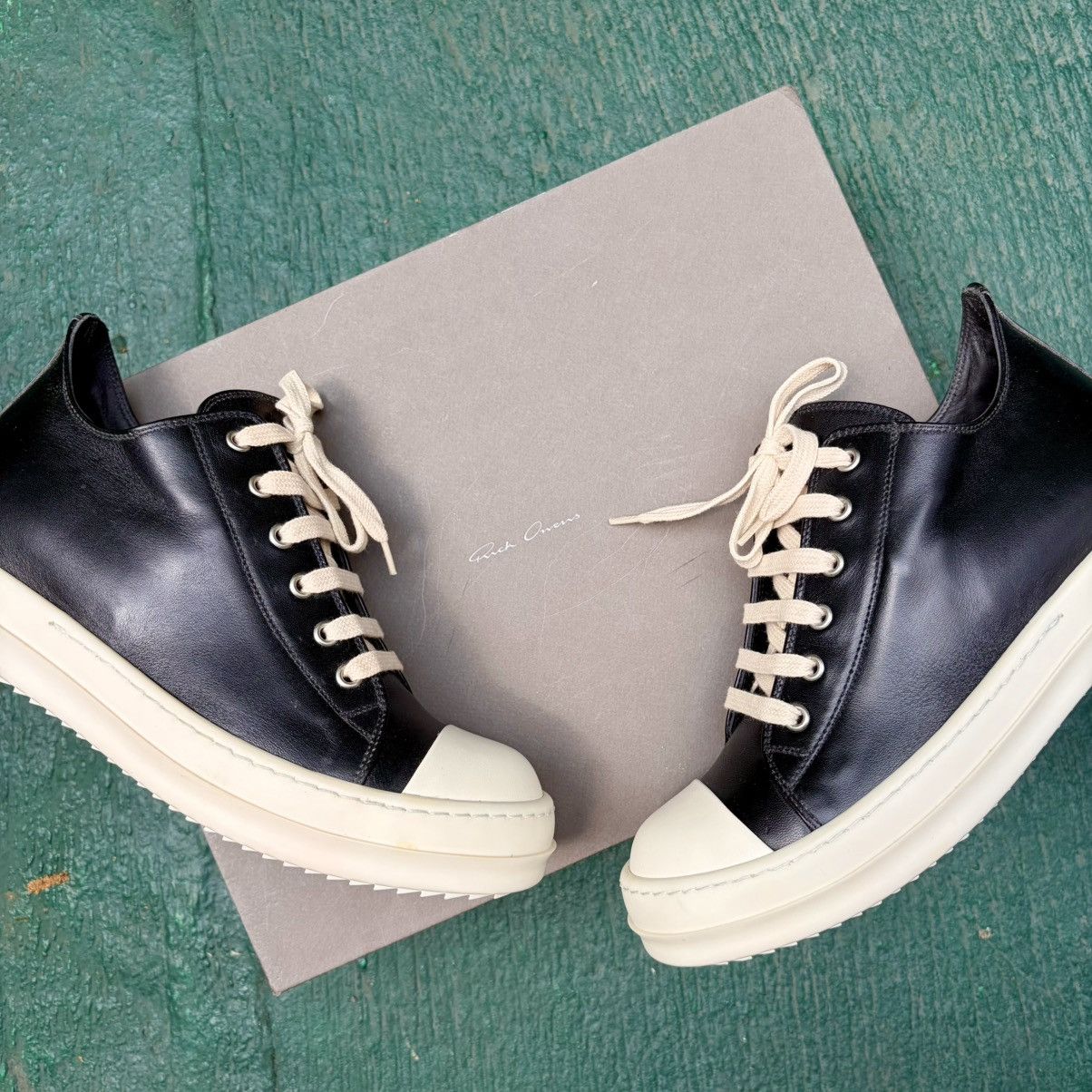 Rick Owens Rick Owens Mainline Leather Ramones Low Size US 6 / EU 39 - 7 Thumbnail