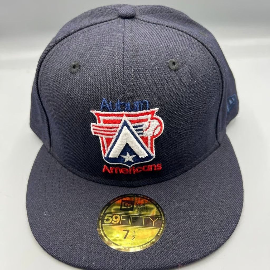 New Era Auburn Americans Hat Men 7 1/2 59Fifty New Era MiLB Fitted Size ONE SIZE - 1 Thumbnail