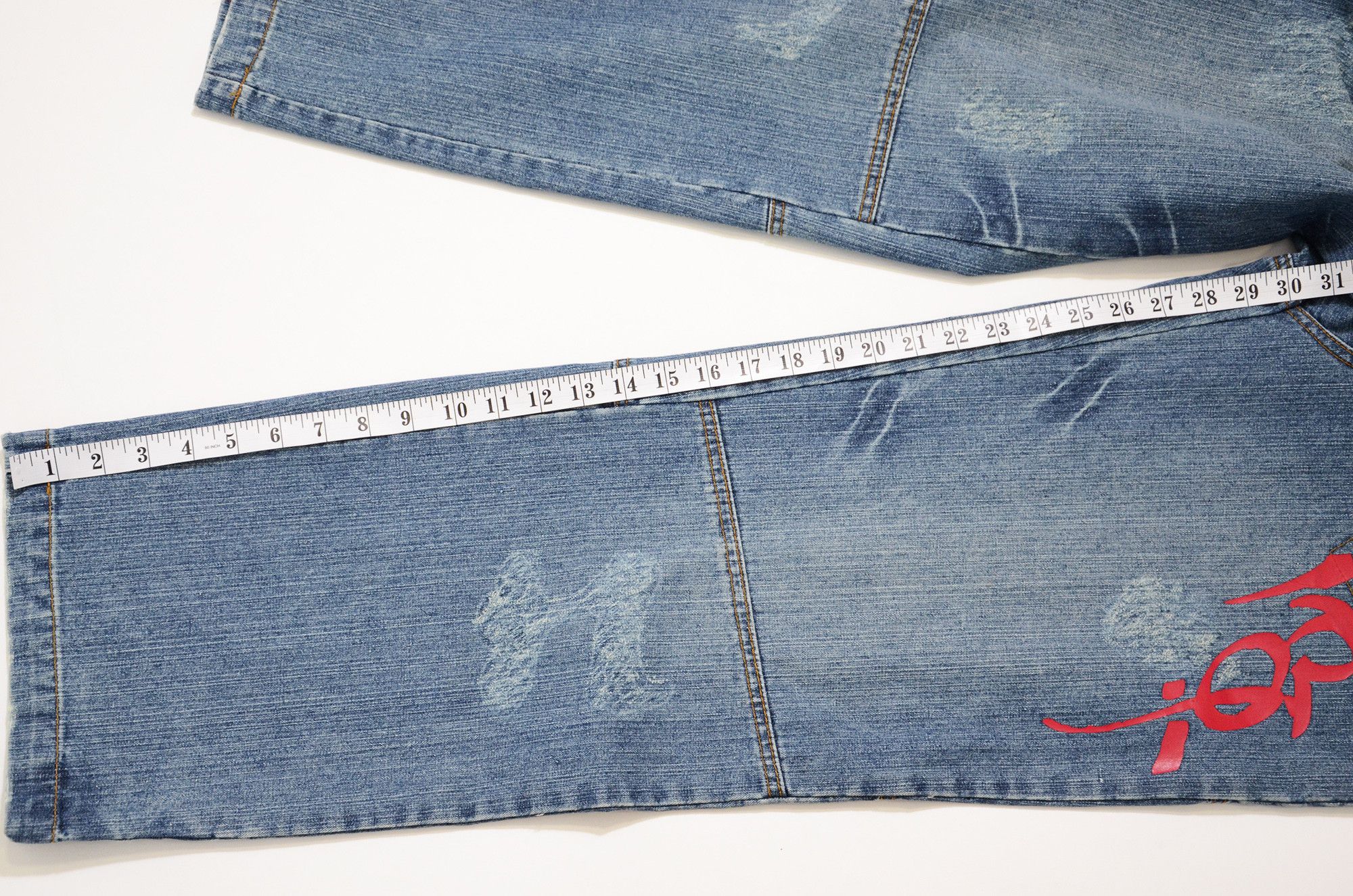 Other Le Paco Jeans Y2K Hiphop New York Streetwear Graffiti Print Size US 29 - 13 Thumbnail