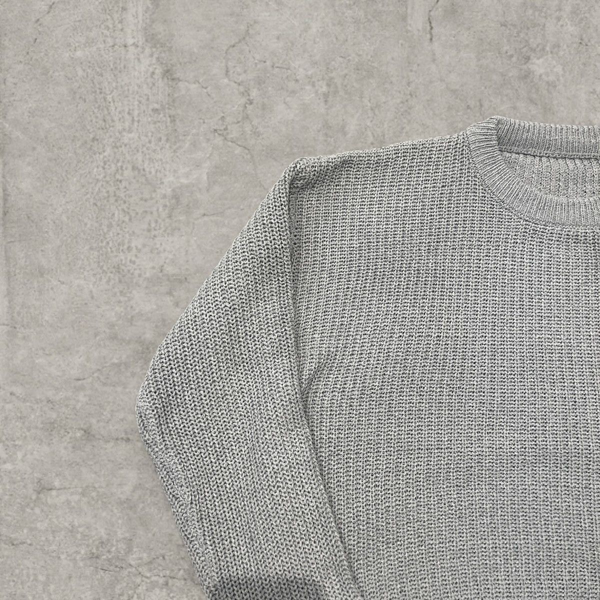 Japanese Brand Vintage style knitted jumper sweater in grey. Size L Size US M / EU 48-50 / 2 - 3 Thumbnail