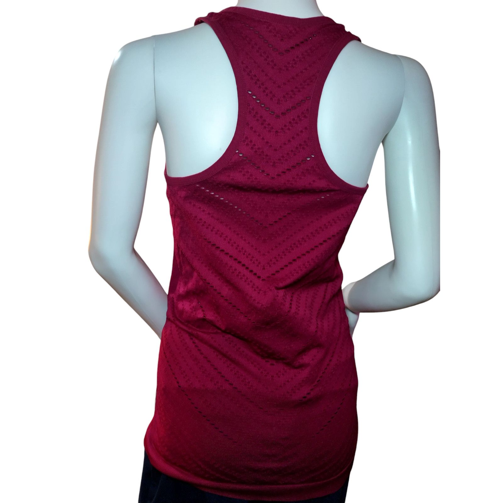 Bebe BEBE sports Womens Yoga Workout Racerback Tank Top Red Large Size L / US 10 / IT 46 - 2 Thumbnail