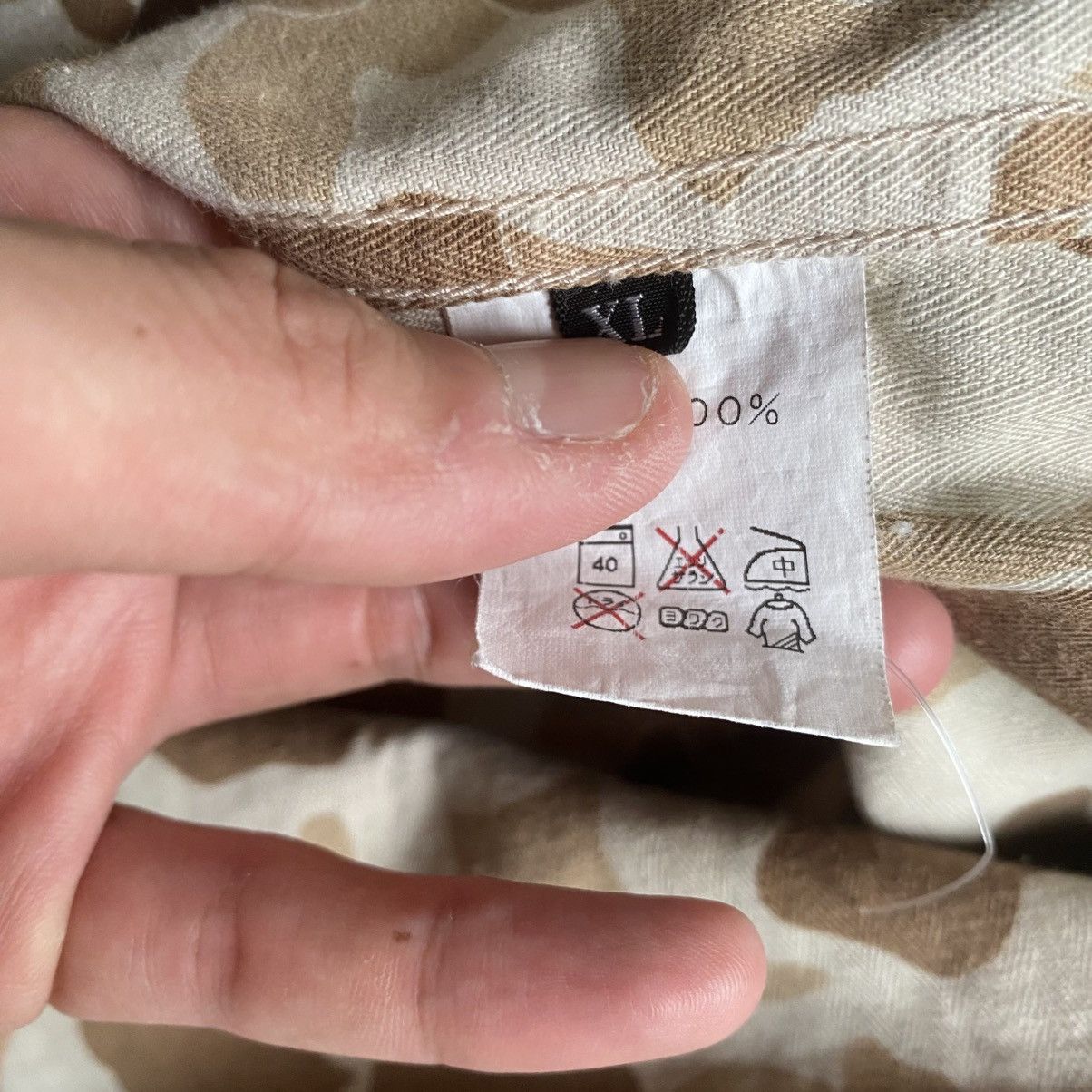 FDMTL FDMTL Denim Mix Camo Shirt Size US XL / EU 56 / 4 - 6 Thumbnail