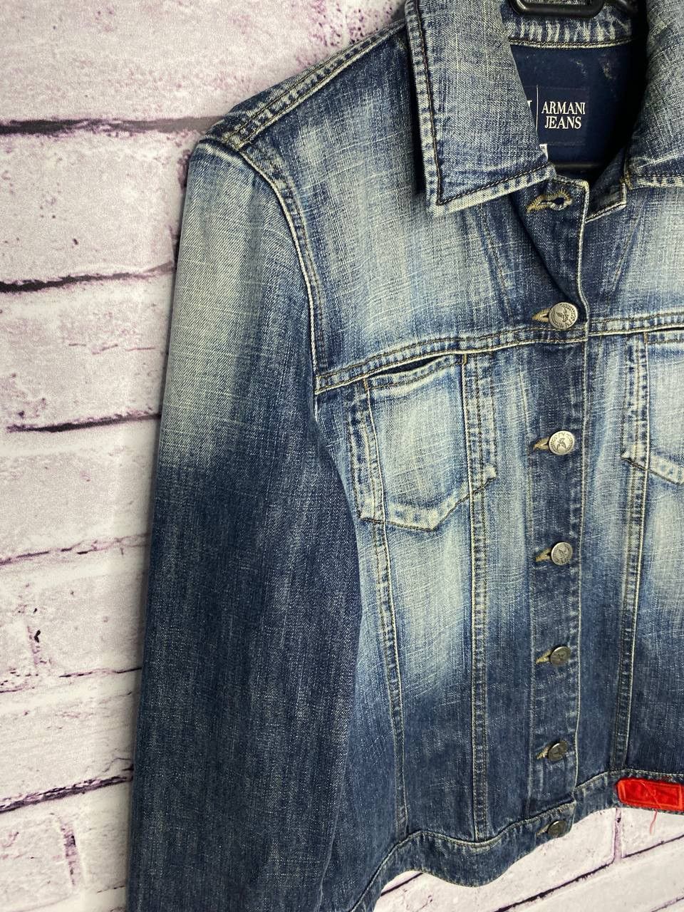 Armani WOMENS VINTAGE RARE ARMANI JEANS DENIM JACKET SiZe S Size S / US 4 / IT 40 - 2 Thumbnail