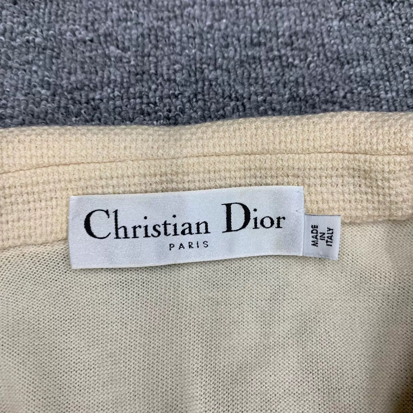 Dior Dior cream wool cardigan 38 Size S / US 4 / IT 40 - 4 Thumbnail