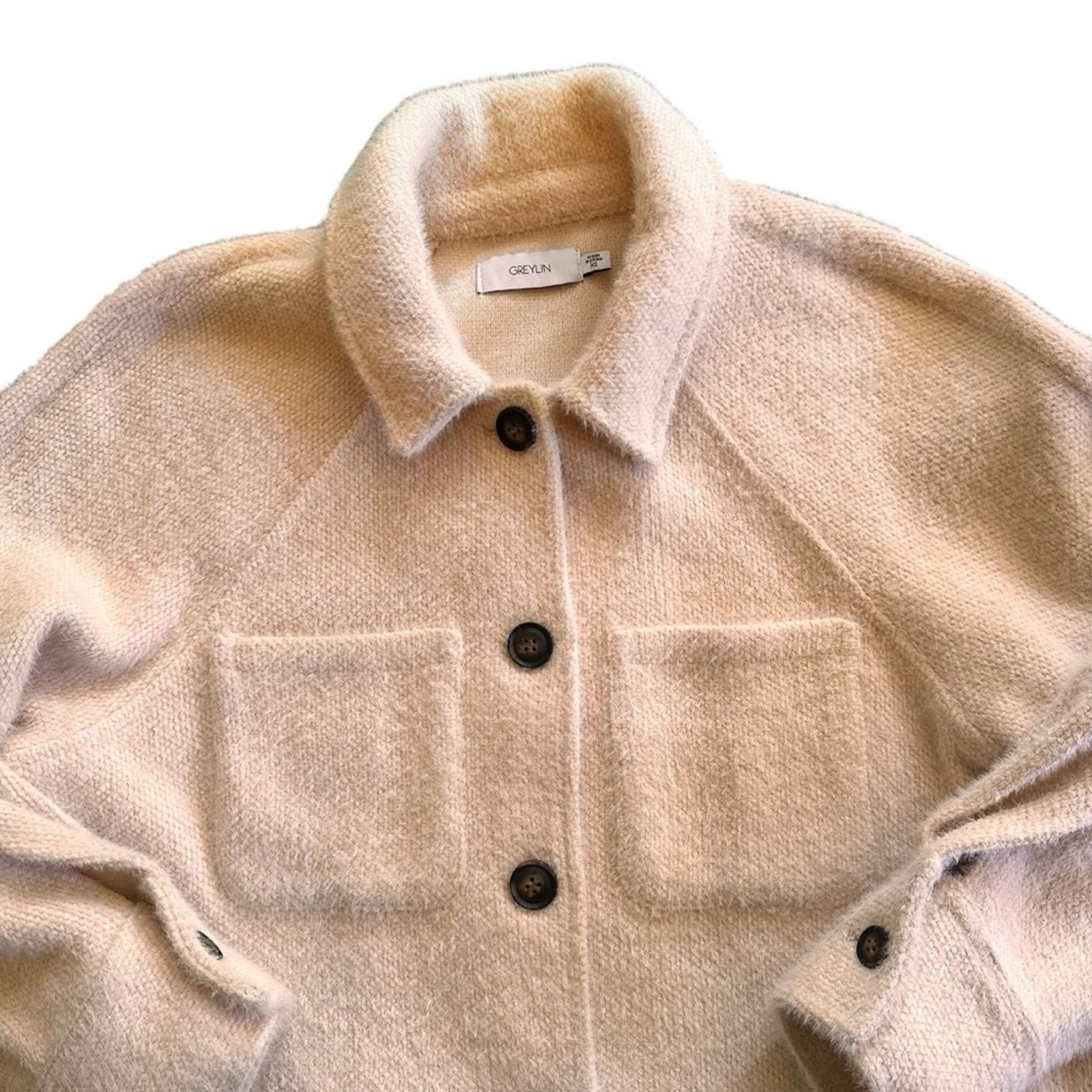 Anthropologie Anthropologie Greylin Charlie Cozy Shirt Jacket - Size XS Size XS / US 0-2 / IT 36-38 - 3 Thumbnail