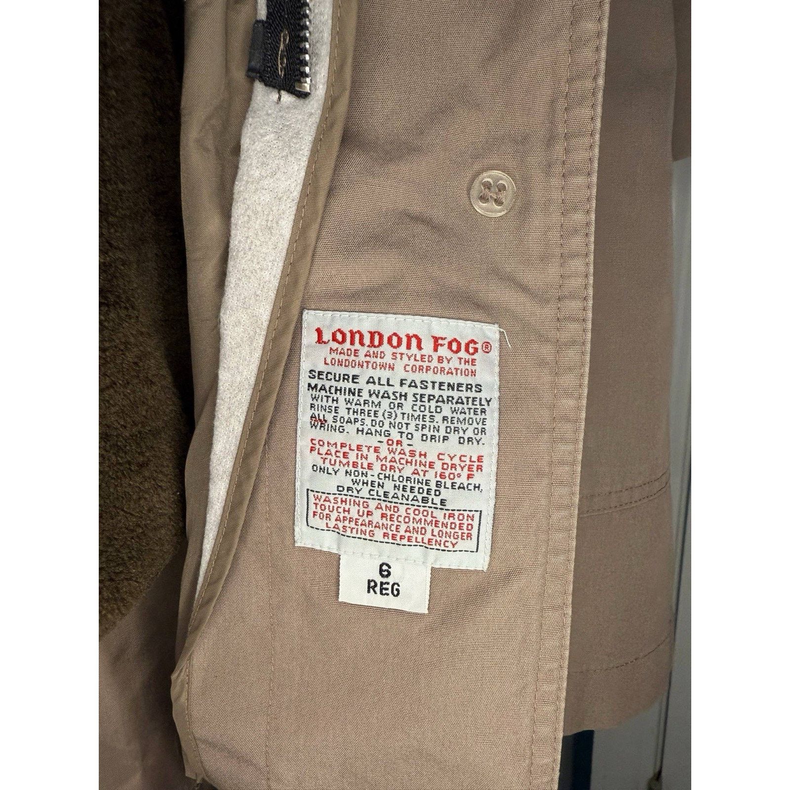 London Fog London Fog Beige Removable Liner Trench Chore Coat Womens 6R Size M / US 6-8 / IT 42-44 - 3 Thumbnail