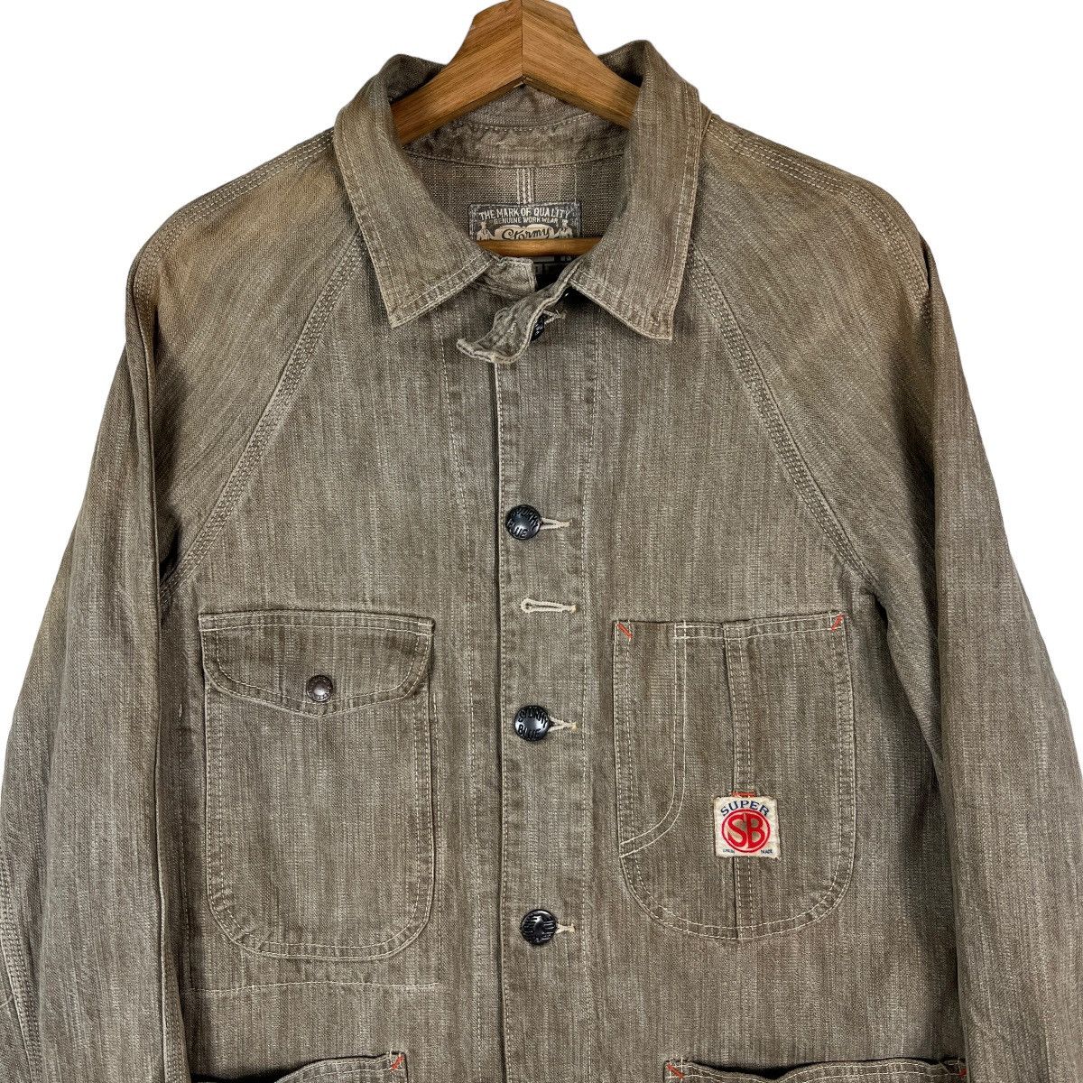 Kapital 🔥 STORMY BLUE by PHERROWS CHORE JACKET MADE IN JAPAN Size US M / EU 48-50 / 2 - 2 Thumbnail