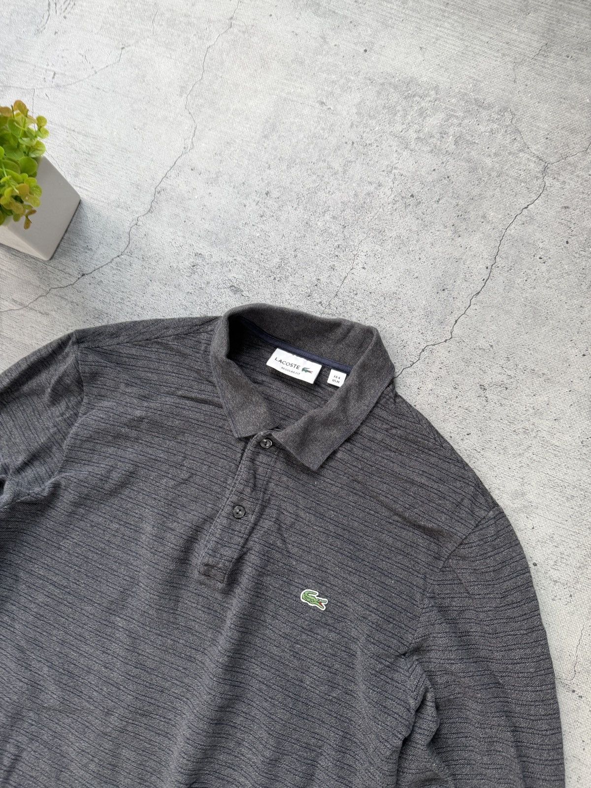 Lacoste Lacoste long sleeve polo brown taupe large/Mcasual Size US M / EU 48-50 / 2 - 3 Thumbnail