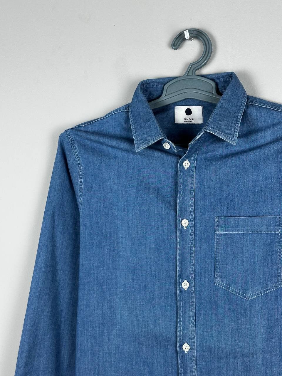 NN07 NN07 No Nationality Denim Casual Shirt Made In Portugal Size US S / EU 44-46 / 1 - 1 Thumbnail