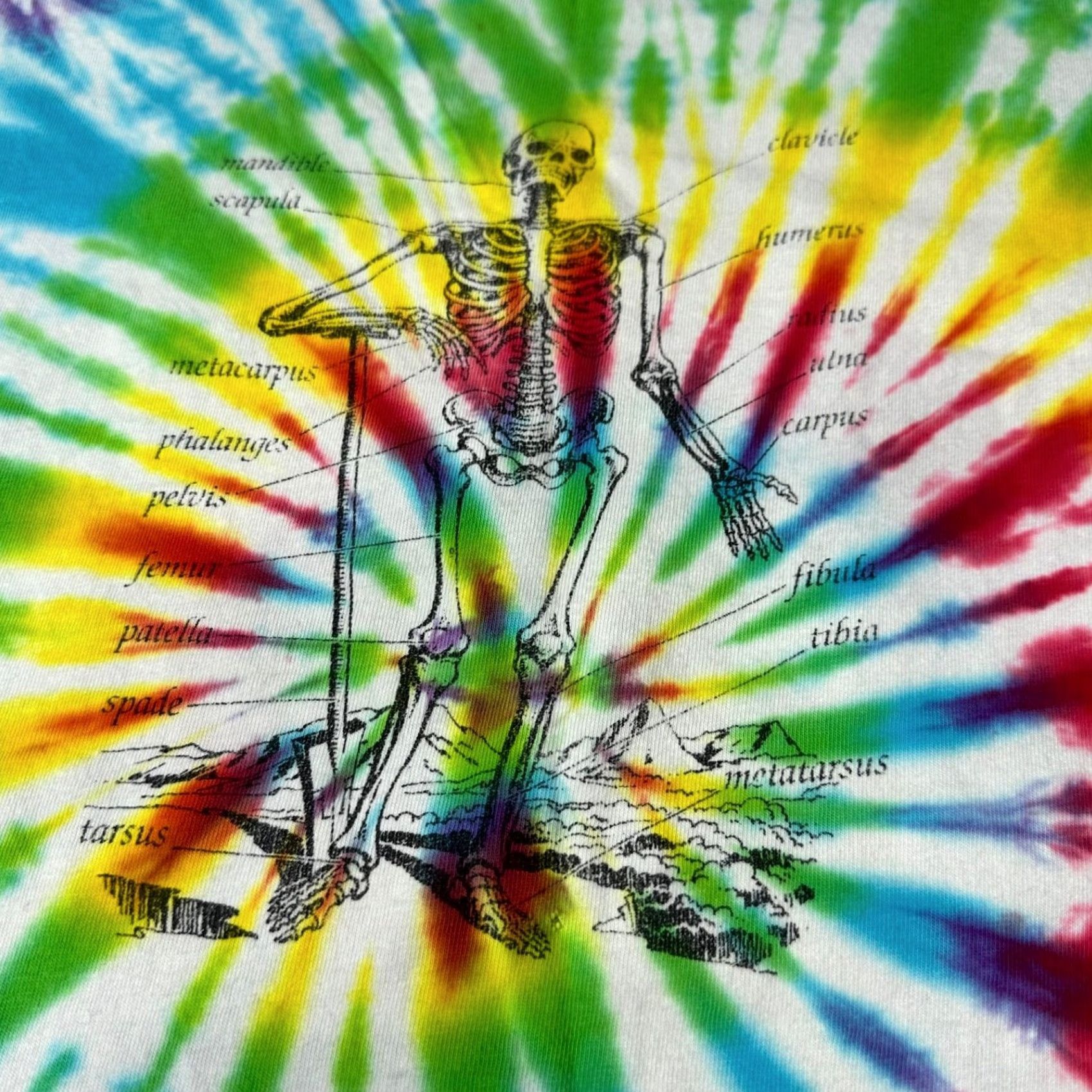 Hanes Vtg Hanes XL T-Shirt Multicolor Skull Skeleton R Us 1990s Mens Size US XL / EU 56 / 4 - 5 Thumbnail