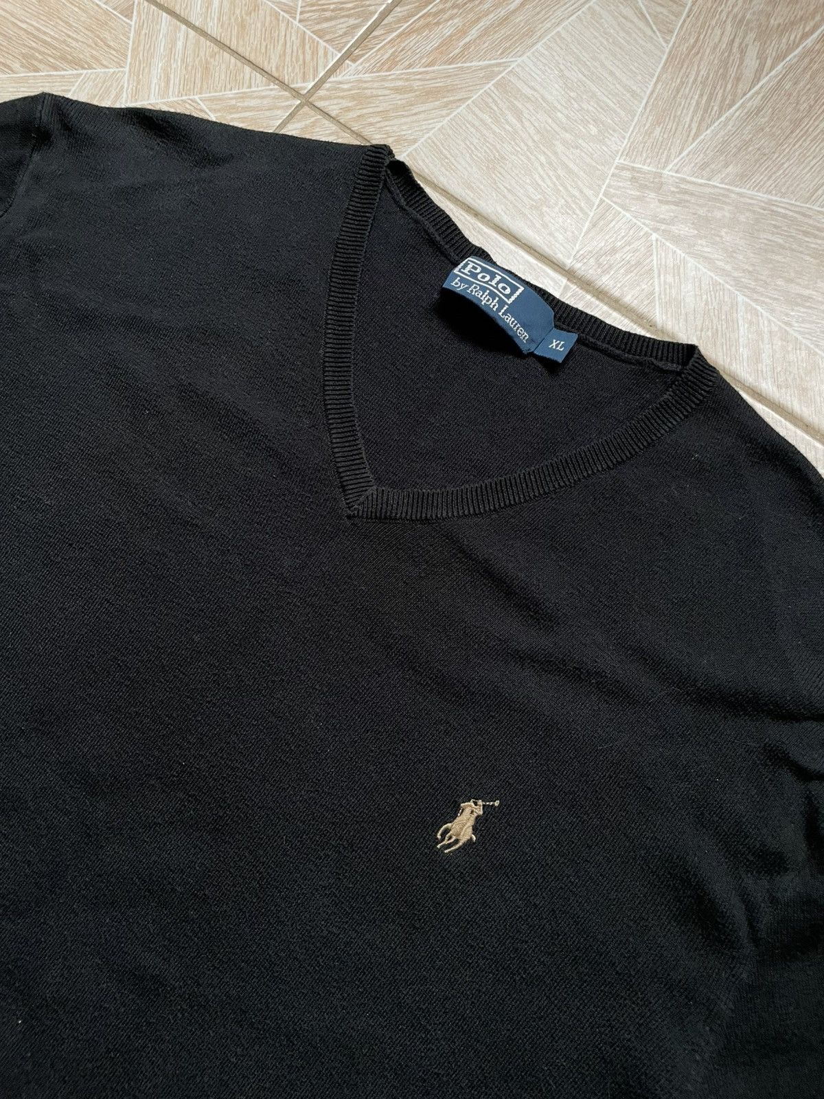 Polo Ralph Lauren × Vintage Vintage 90s Rider Logo Polo Ralph Lauren Light Sweater XL Size US XL / EU 56 / 4 - 2 Thumbnail