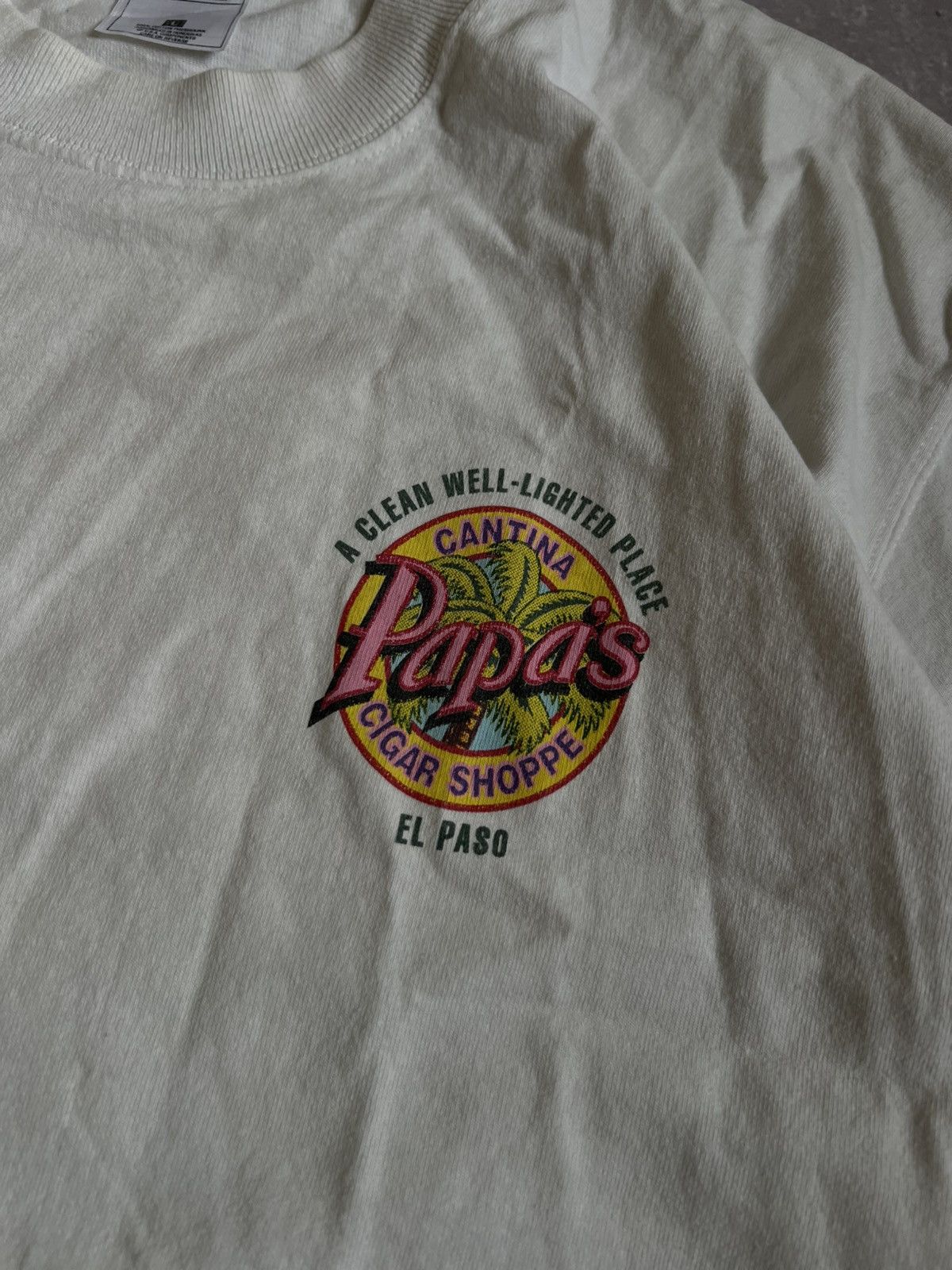 Other Rare Vintage T-Shirt Papais Papas White Size L Size US L / EU 52-54 / 3 - 4 Thumbnail