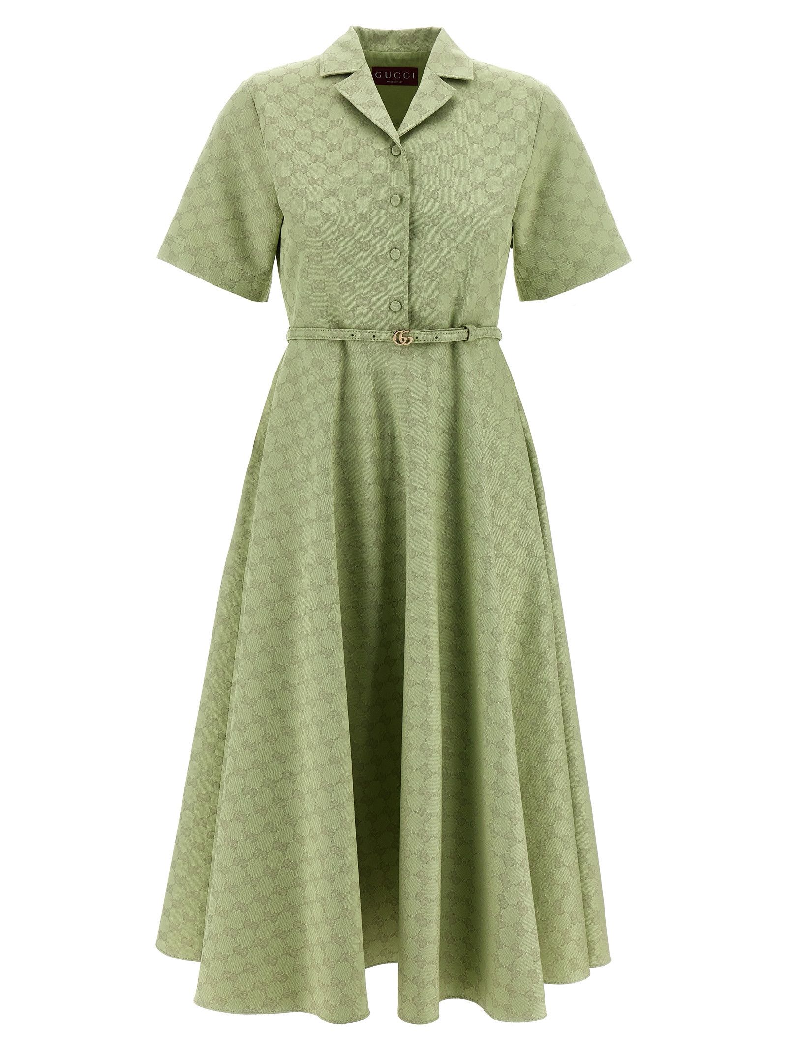 Gucci Suede Short Dress With All-Over Gg Logo | Grailed