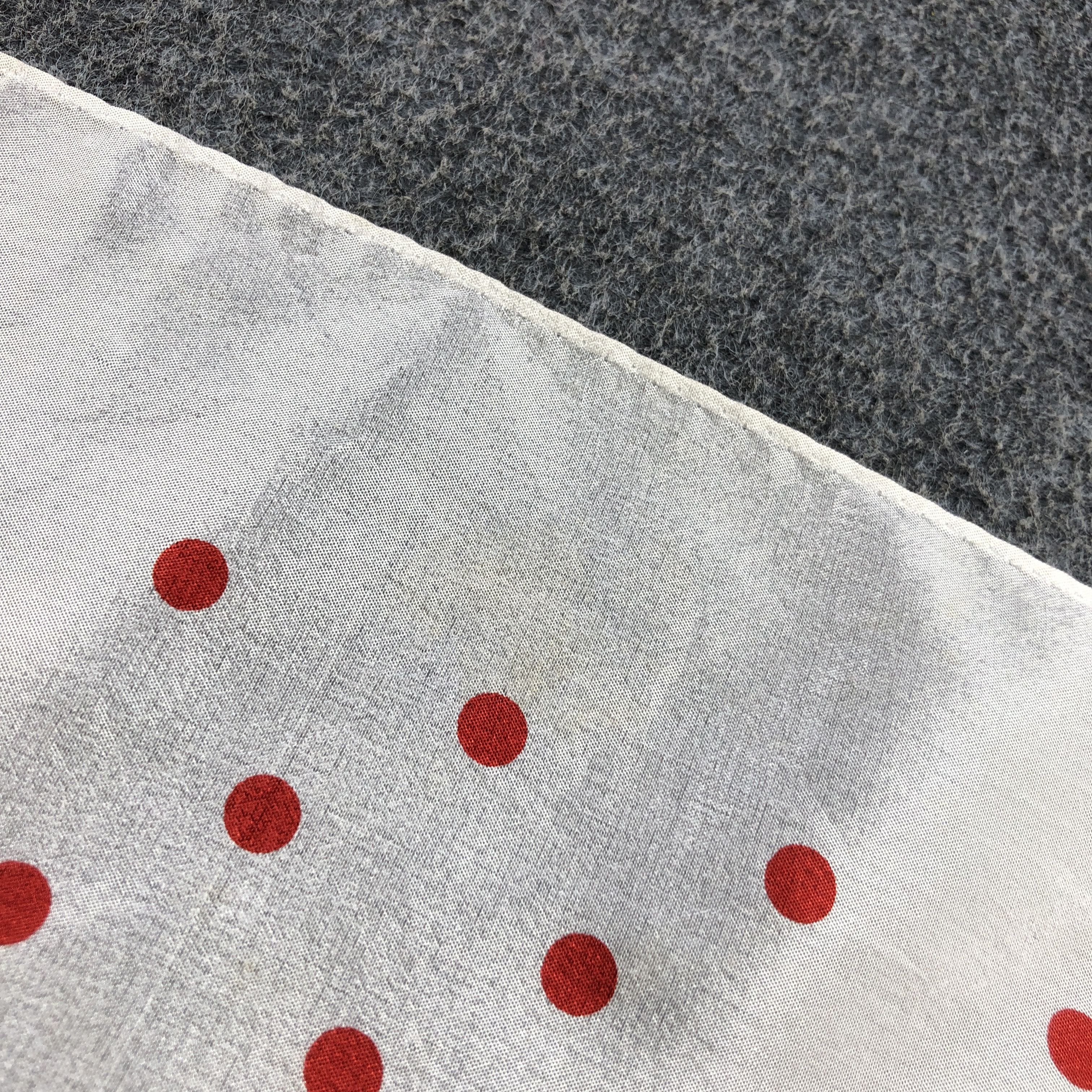 Japanese Brand Elle Polkadots Silk Scarf M1113 Size ONE SIZE - 8 Thumbnail