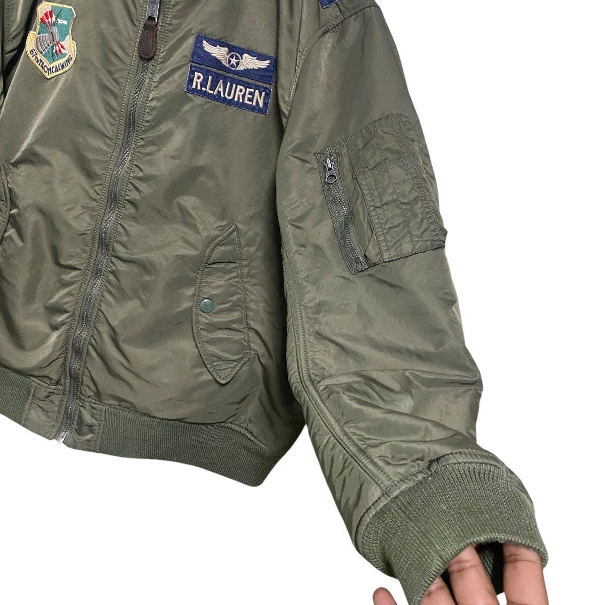 Polo Ralph Lauren Vintage Polo Ralph Lauren MA-1 Flight Jacket Reversible Size US XL / EU 56 / 4 - 9 Thumbnail