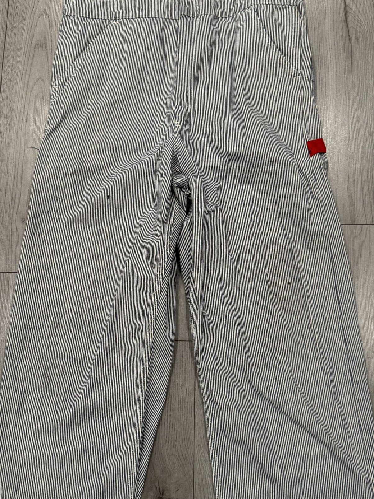 Vintage Vintage GWG Red Strap Hickory Striped Bib Overalls Size 38 Size US 38 / EU 54 - 6 Thumbnail