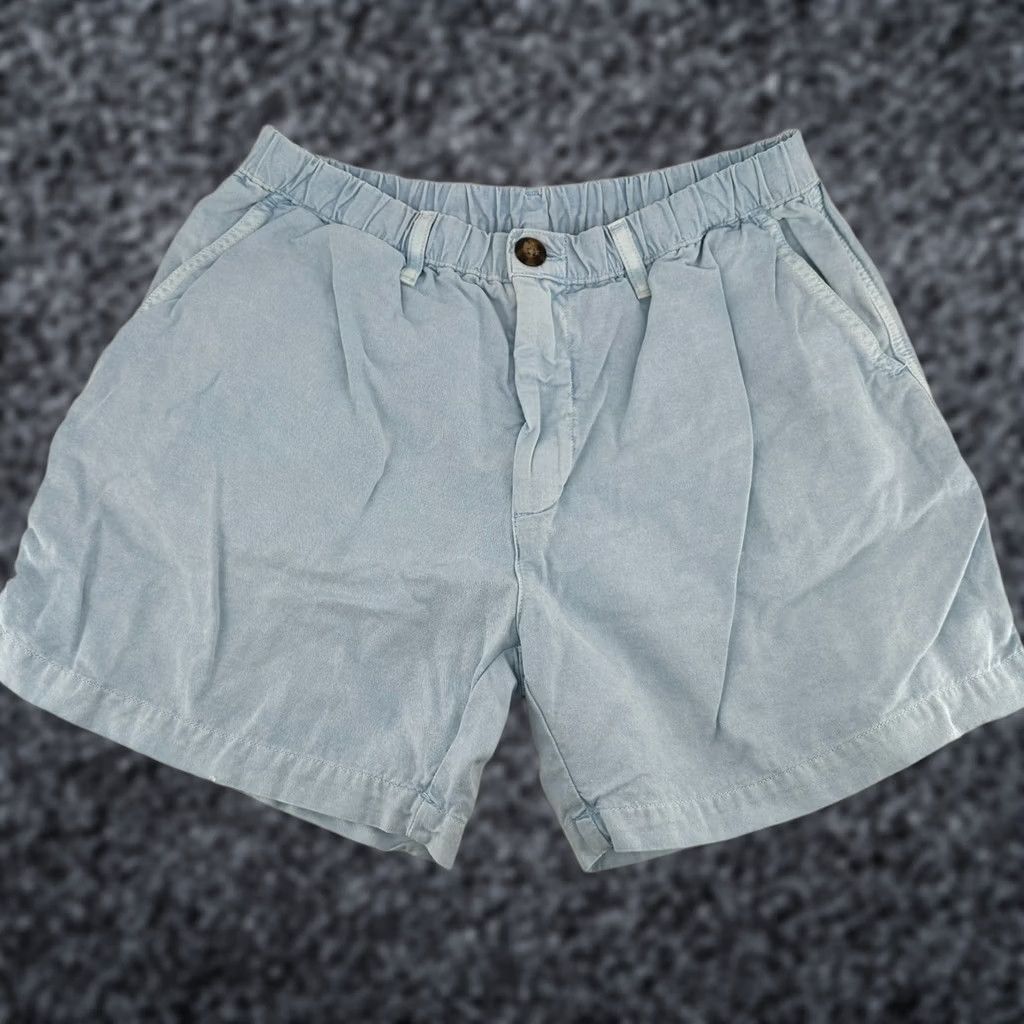 Chubbies Chubbies Chino Shorts Blue Women's L Cotton Stretch Slash Pocket Button Front Casual Spring Summer Travel Mens Womens Girls Boys Size 36" / US 14 / IT 50 - 1 Thumbnail