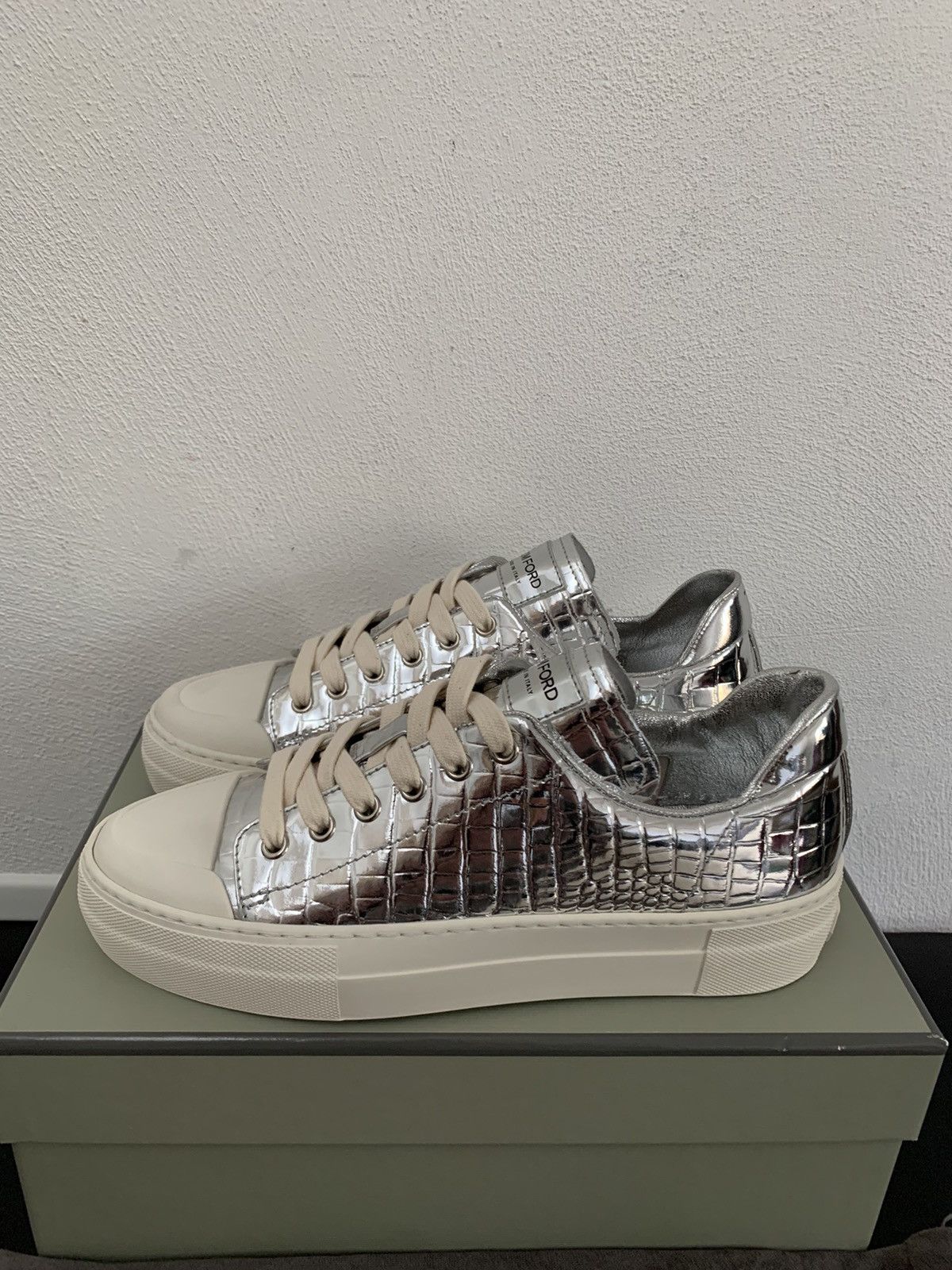Tom Ford Tom Ford Leather Sneakers Size US 7 / IT 37 - 3 Thumbnail