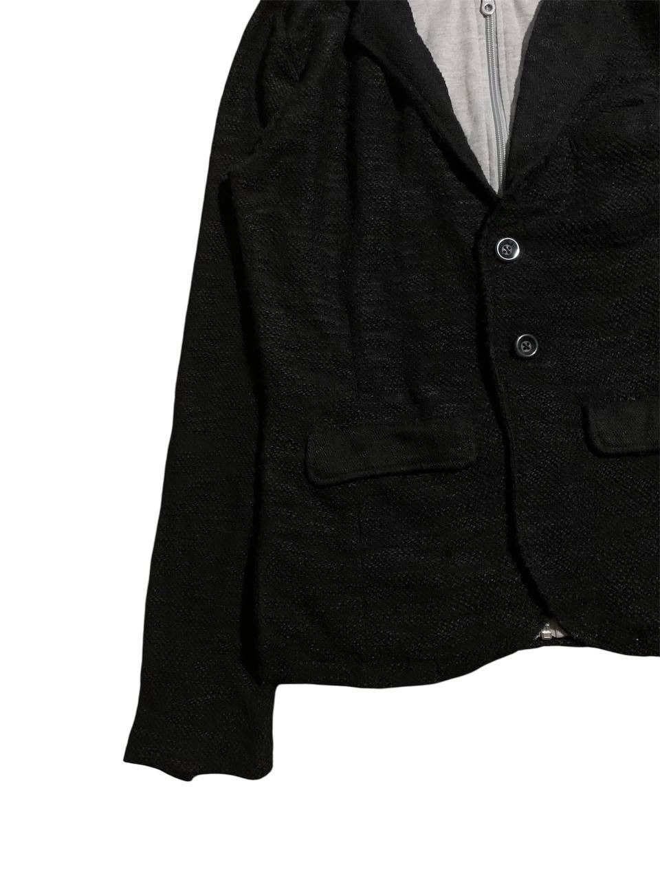 In The Attic In The Attic Black Knit Cardigan with Gray Hoodie Insert Size US L / EU 52-54 / 3 - 4 Thumbnail