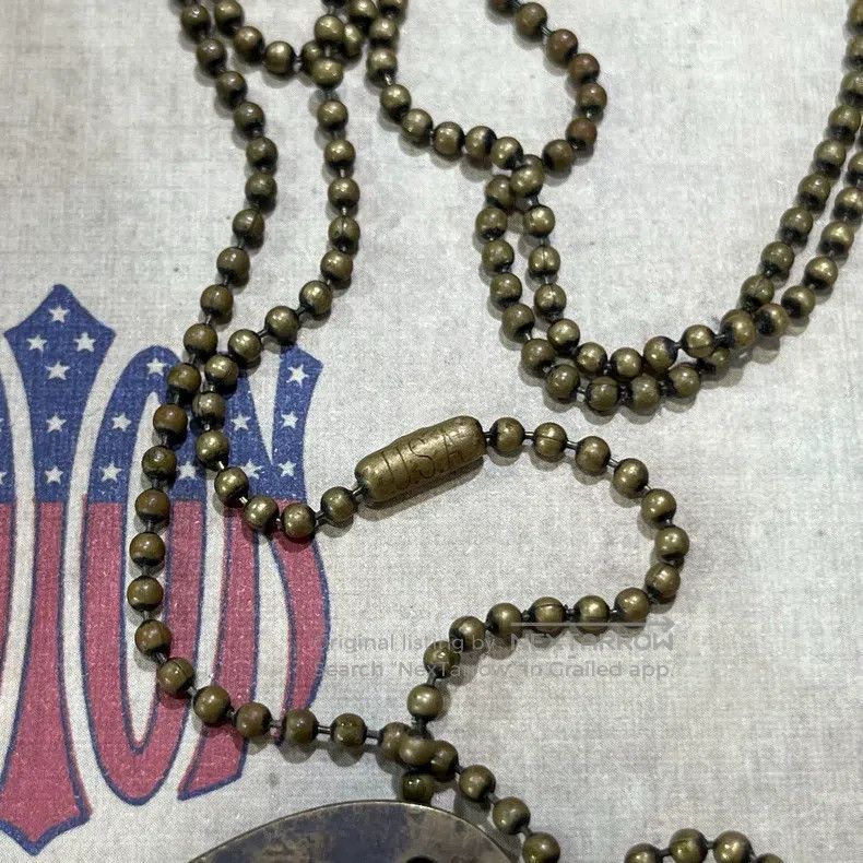 RRL Ralph Lauren RRL Ralph Lauren Military Dog Tag Necklace Size ONE SIZE - 4 Thumbnail