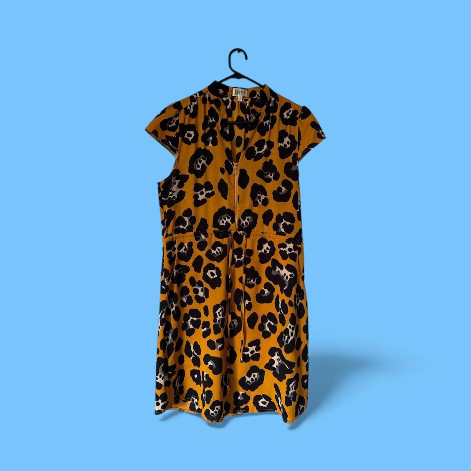 Other Freelz Leopard Print Dress – Size S (Freez) 🐆 Size S / US 4 / IT 40 - 1 Thumbnail