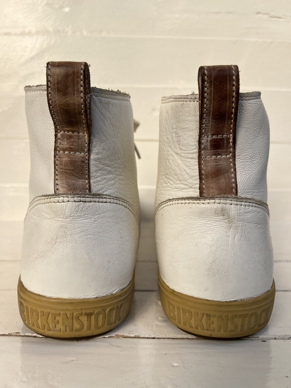 Birkenstock Birkenstock Men's Sneakers White Leather Bartlett Size US 10 / EU 43 - 8 Thumbnail