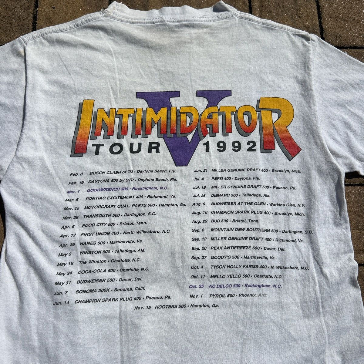 NASCAR NASCAR vintage Dale Earnhardt Sr 1992 tour t shirt Size US L / EU 52-54 / 3 - 6 Thumbnail