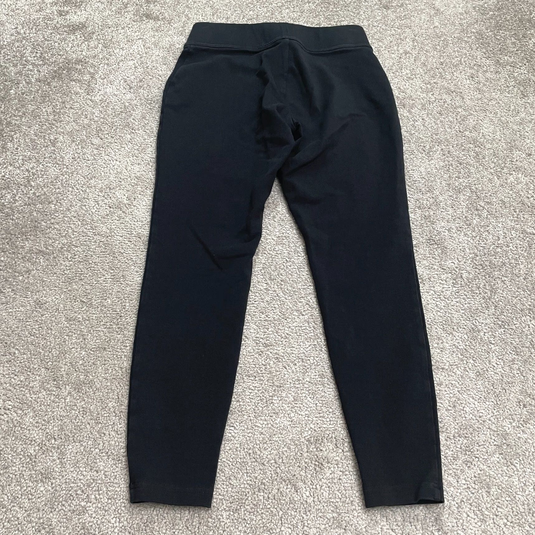 Lands' End VINTAGE Lands' End Starfish Ankle Leggings Womens XS Black Solid Stretch Athletic 26x23 Size 26" / US 2 / IT 38 - 2 Thumbnail